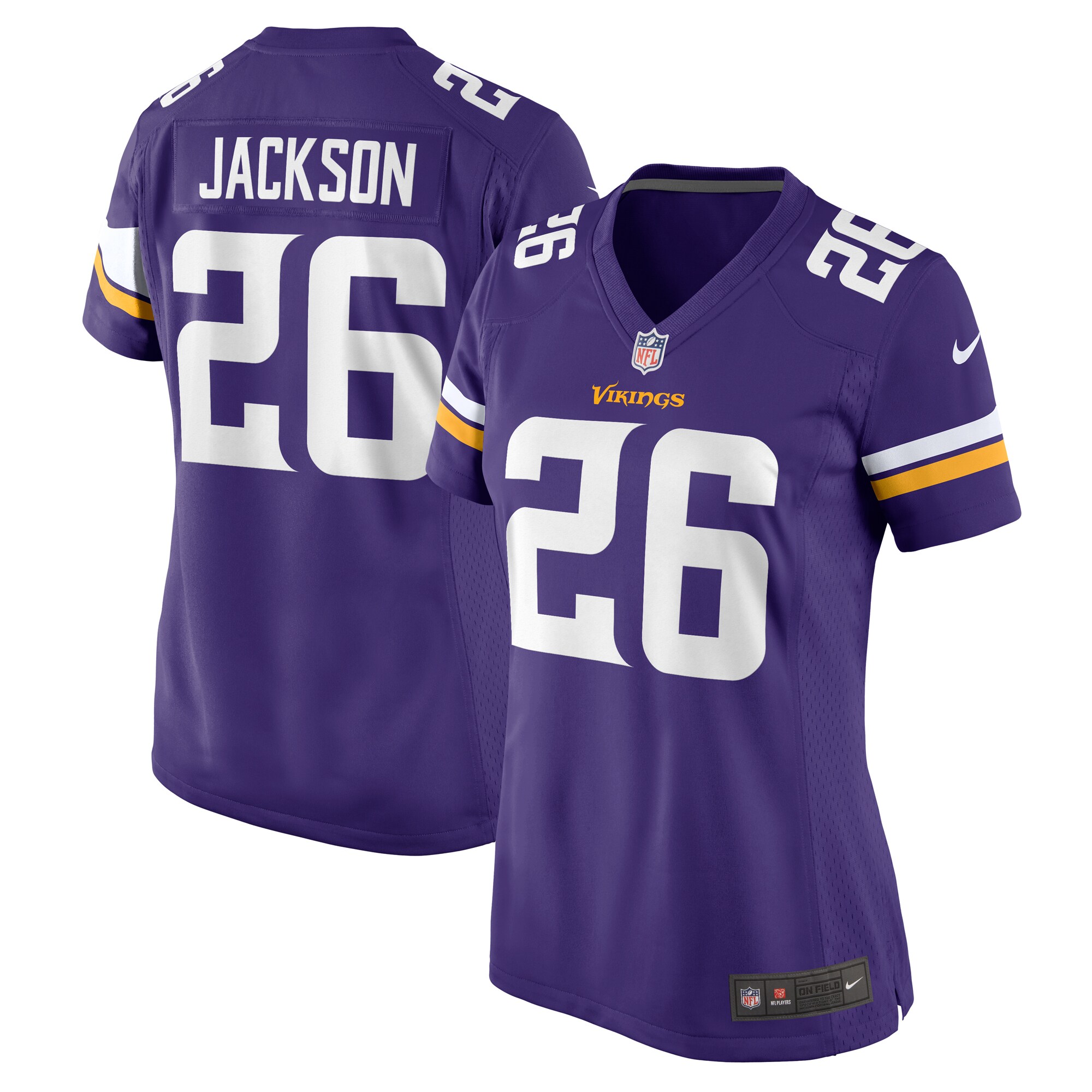 Women's Minnesota Vikings Theo Jackson Purple Game Jersey JS1707 Saliibo