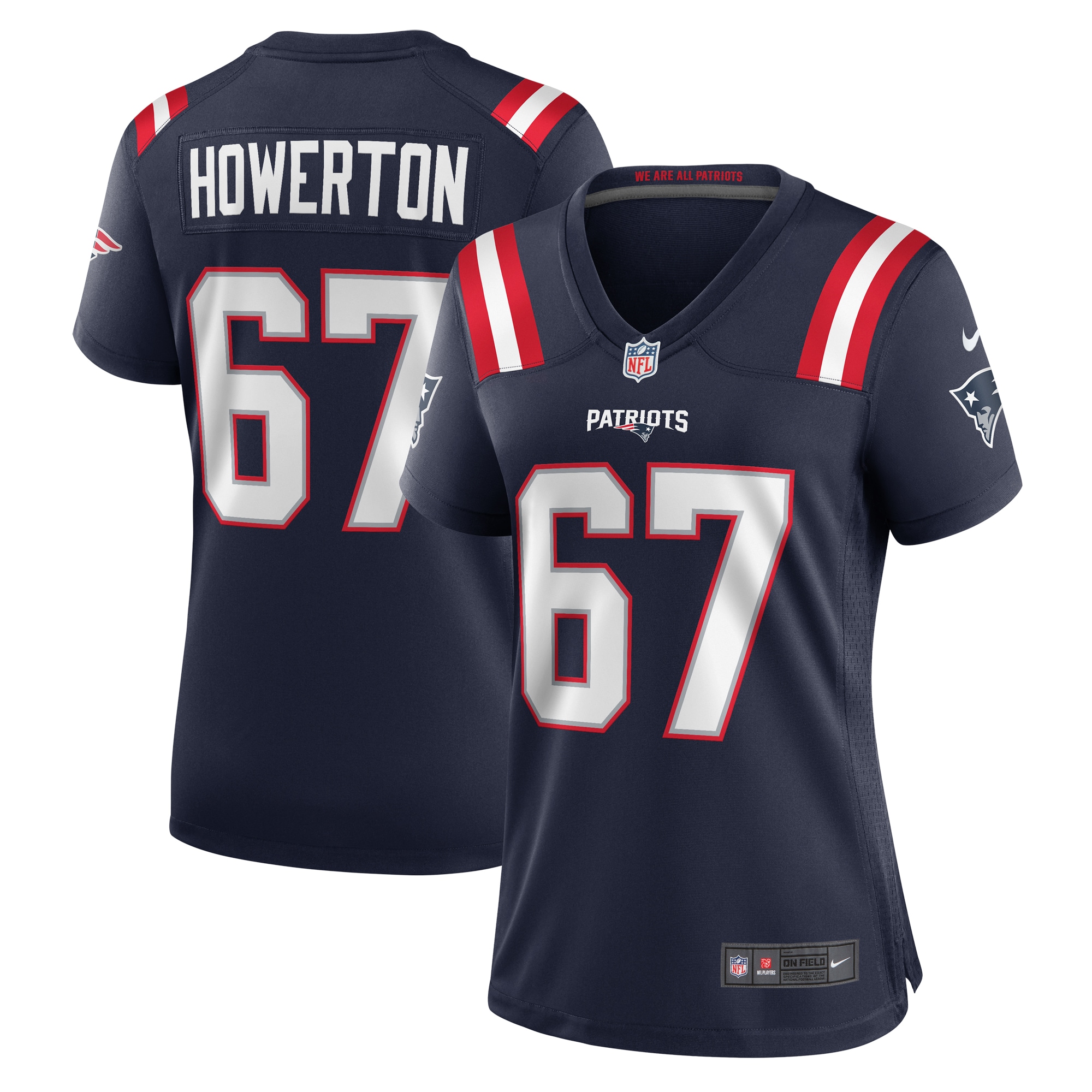 Women's New England Patriots Hayden Howerton Navy Home Game Player Jersey JS7696 Saliibo