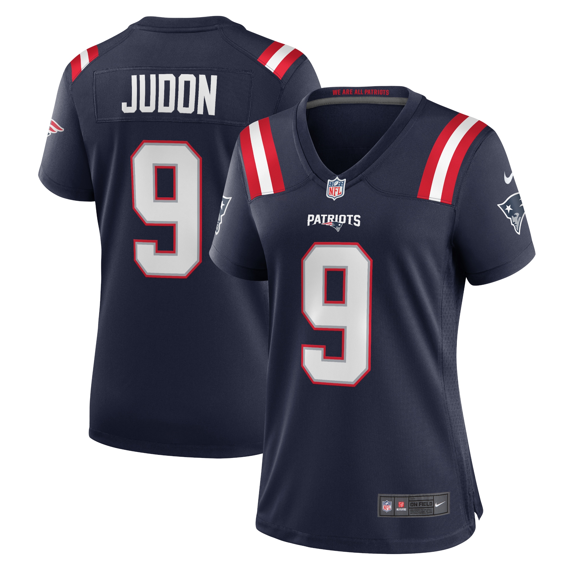 Women's New England Patriots Matthew Judon Navy Team Game Jersey JS6615 Saliibo