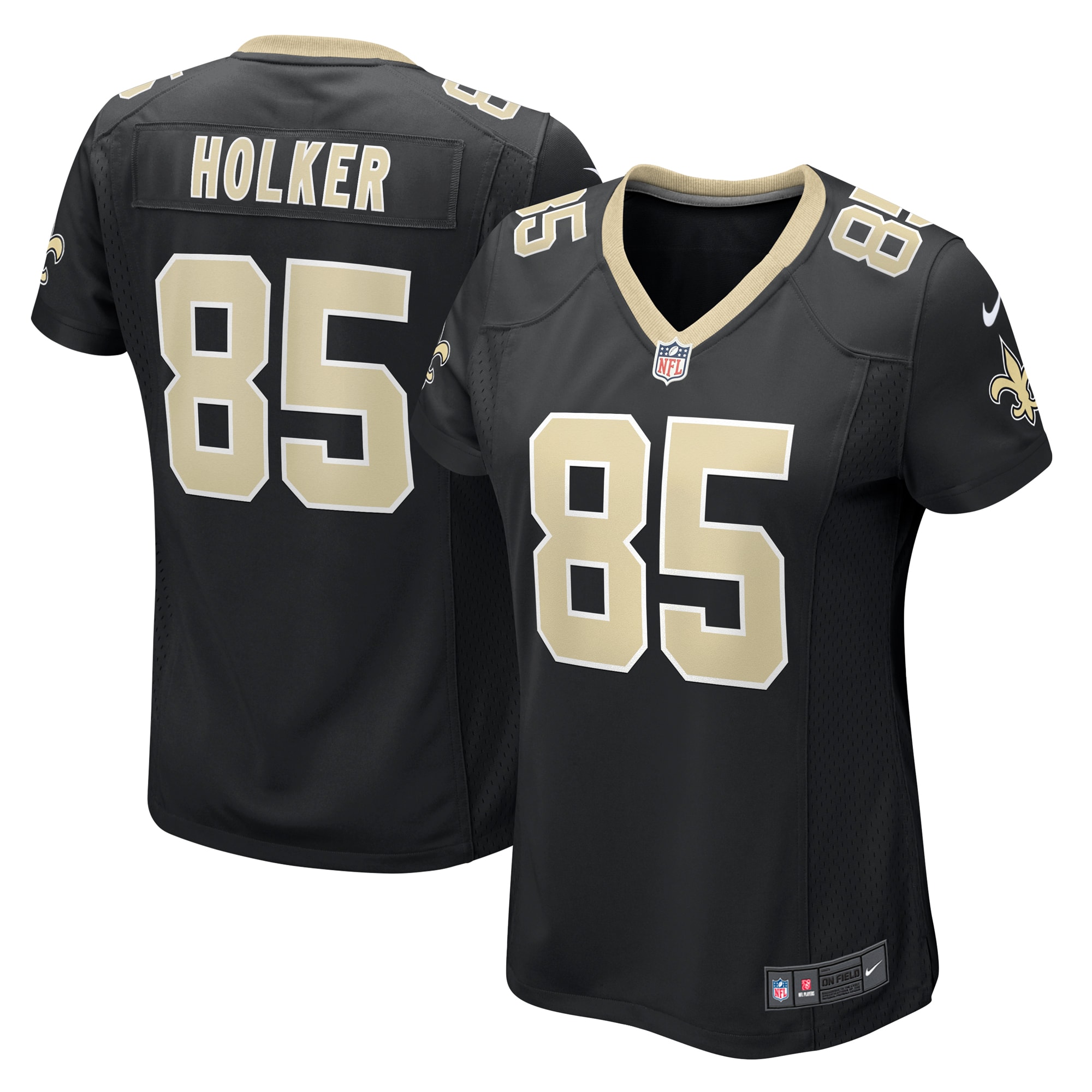 Women's New Orleans Saints Dallin Holker Black Game Jersey JS2594 Saliibo
