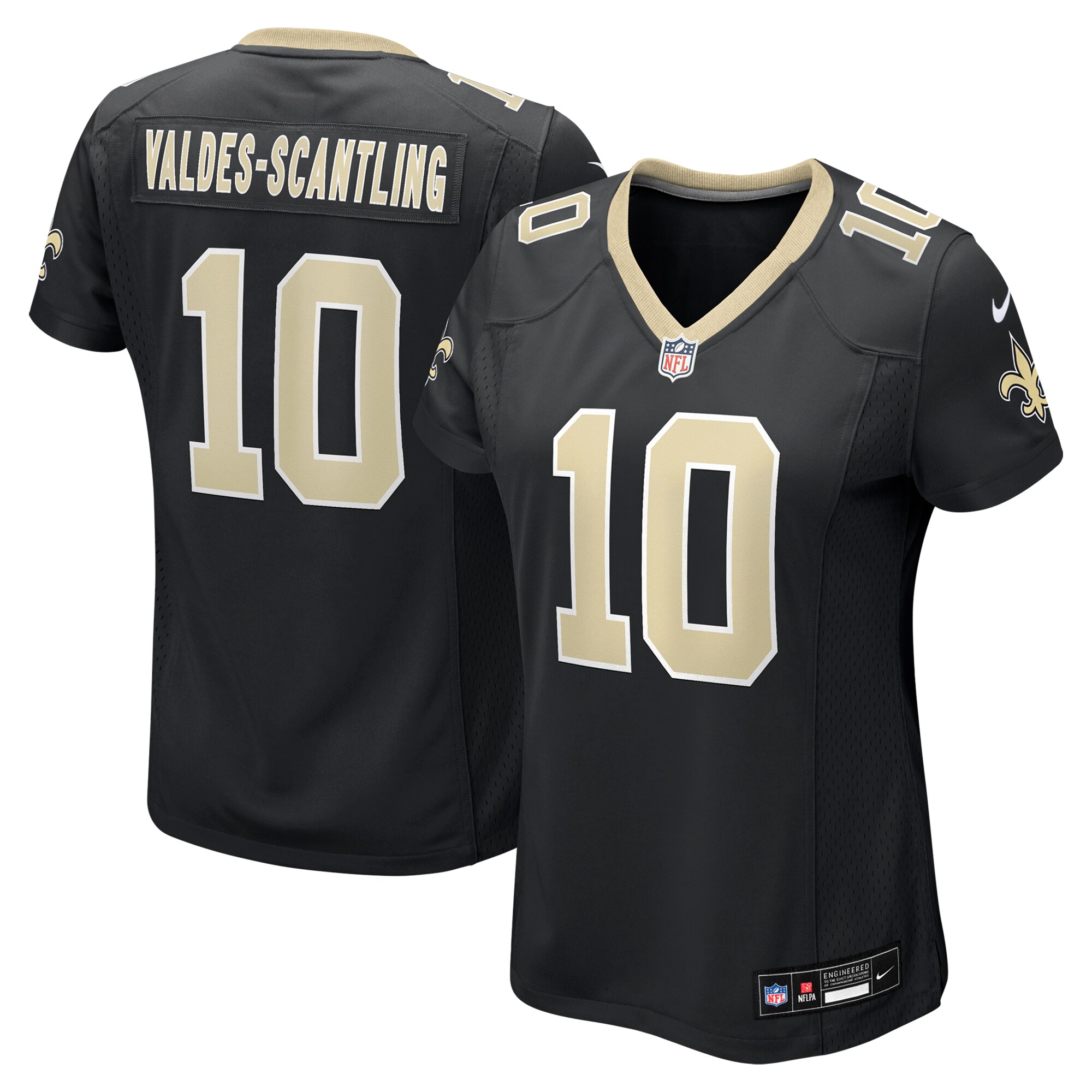 Women's New Orleans Saints Marquez Valdes-Scantling Black Game Jersey JS4444 Saliibo