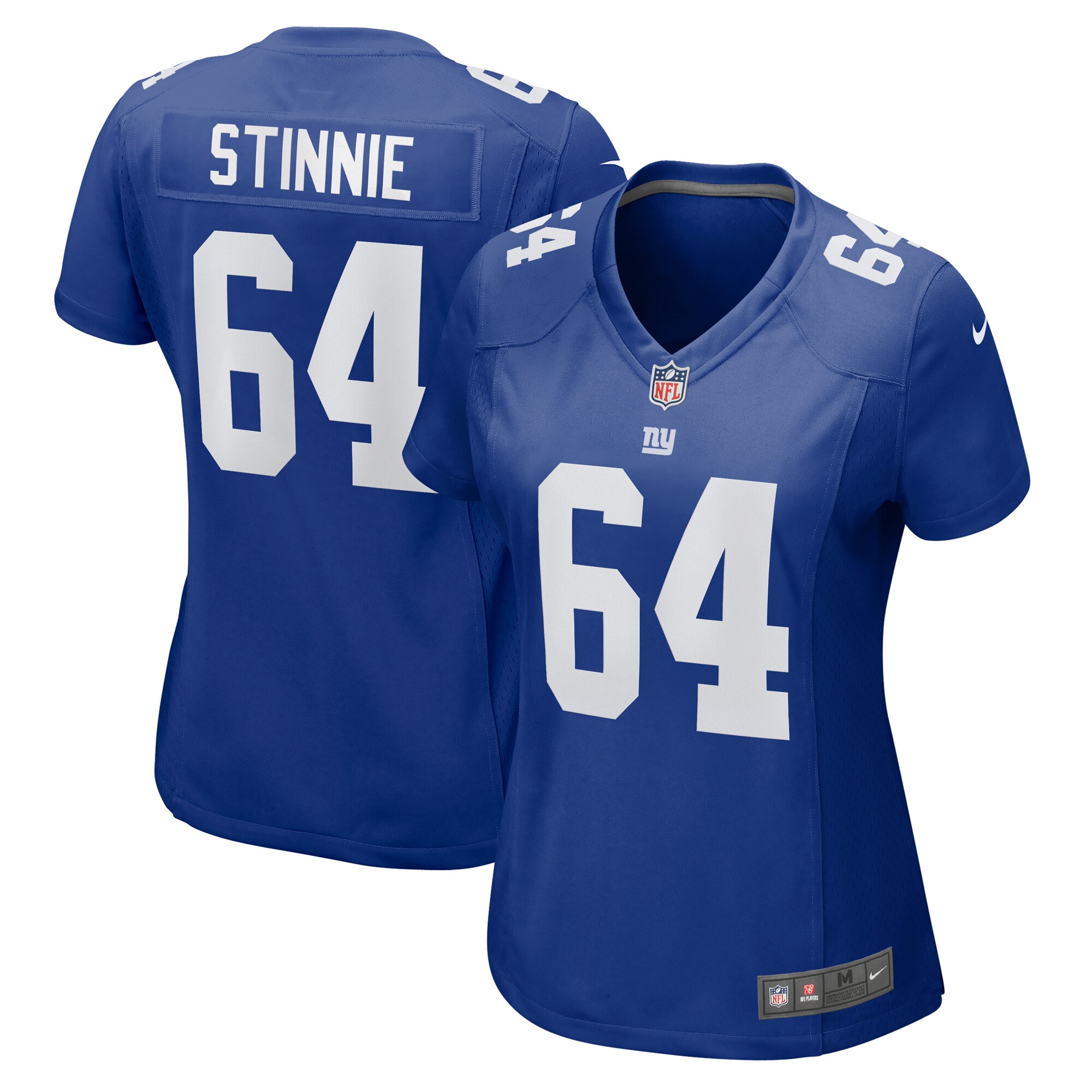 Women's New York Giants Aaron Stinnie Royal Game Jersey JS9785 Saliibo