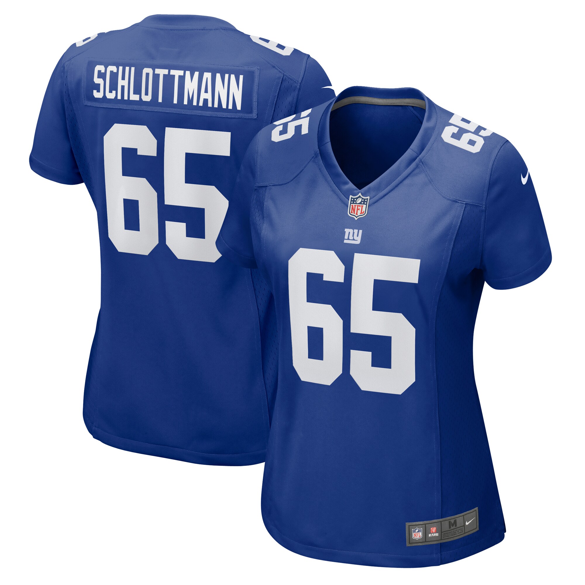 Women's New York Giants Austin Schlottmann Royal Game Jersey JS7377 Saliibo