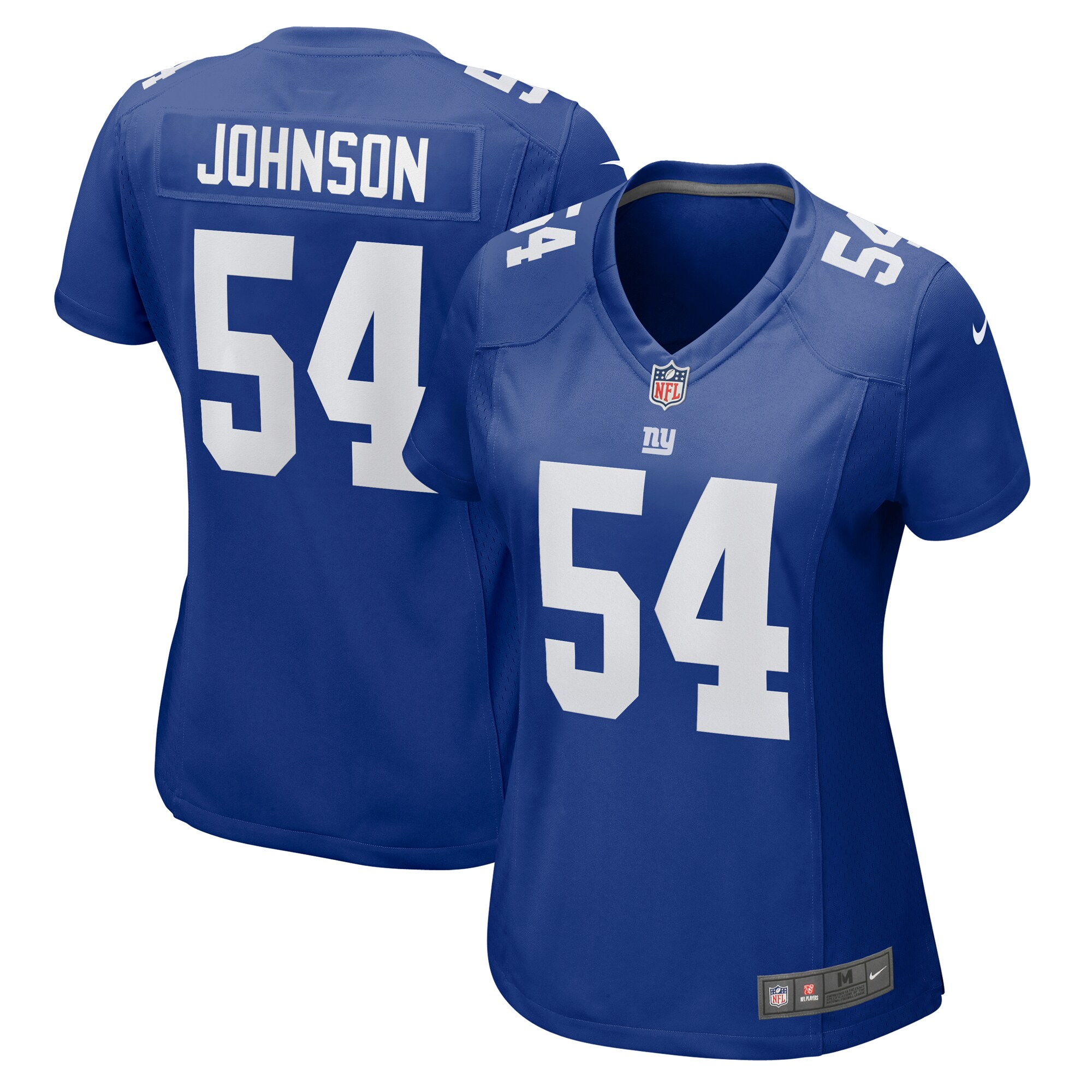 Women's New York Giants Dyontae Johnson Royal Game Jersey JS9245 Saliibo