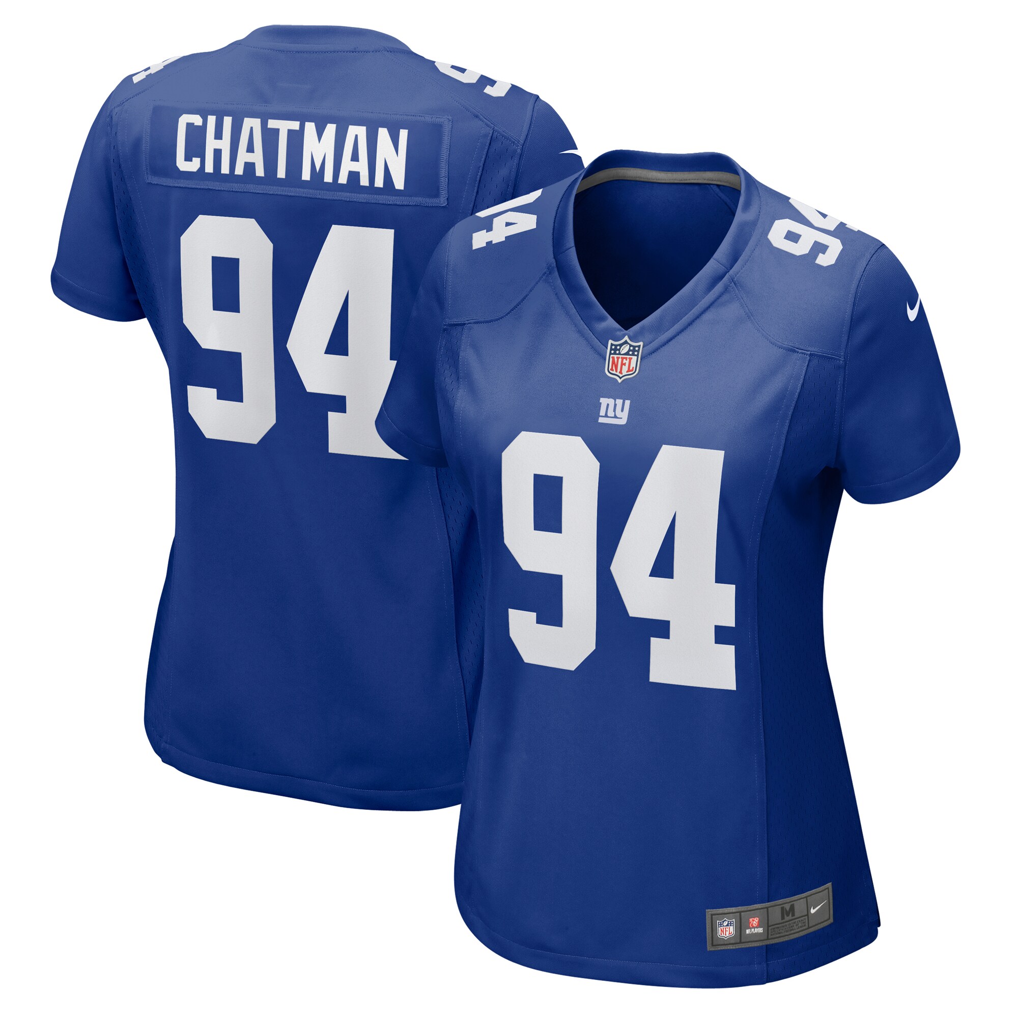 Women's New York Giants Elijah Chatman Royal Game Jersey JS7839 Saliibo
