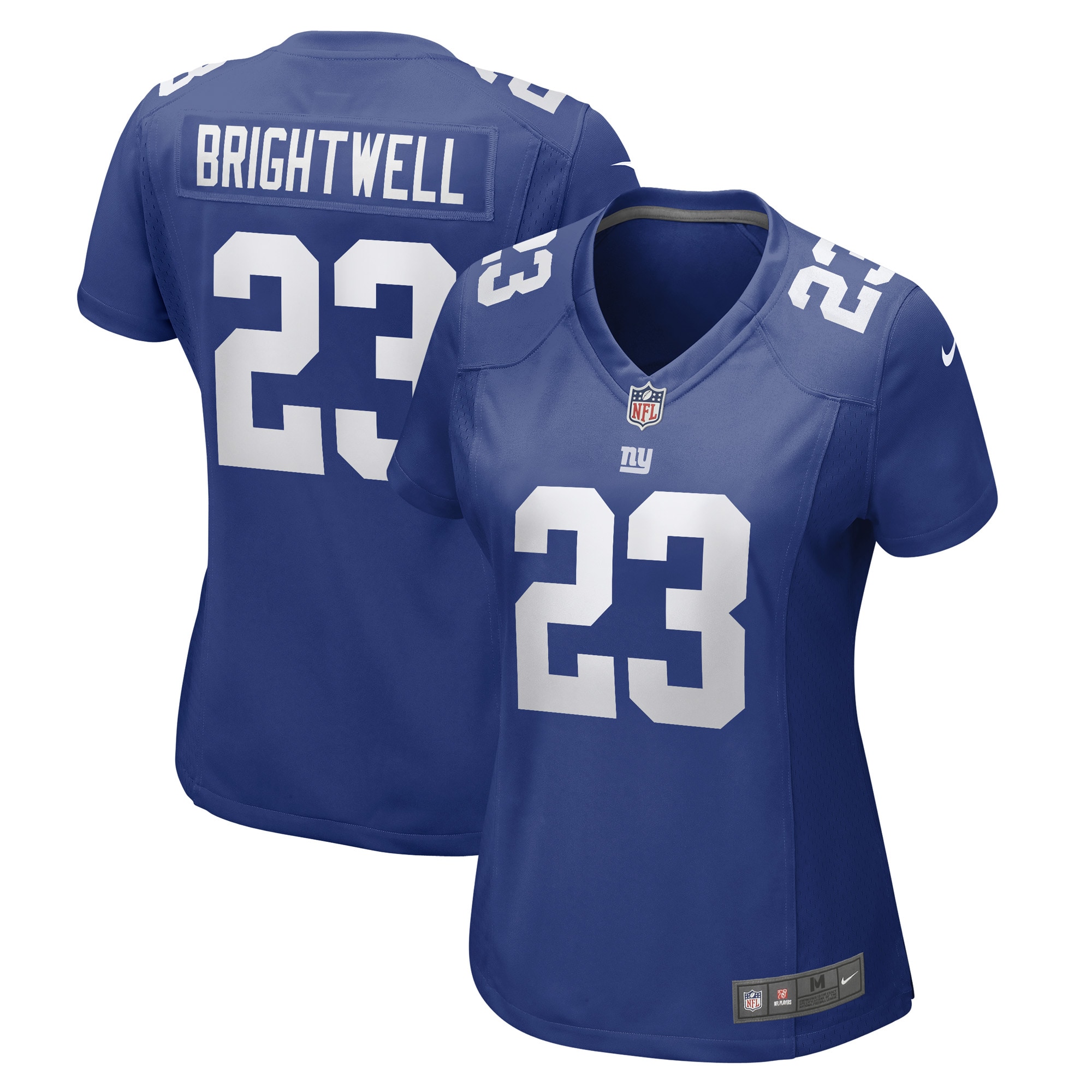 Women's New York Giants Gary Brightwell Royal Team Game Player Jersey JS7430 Saliibo