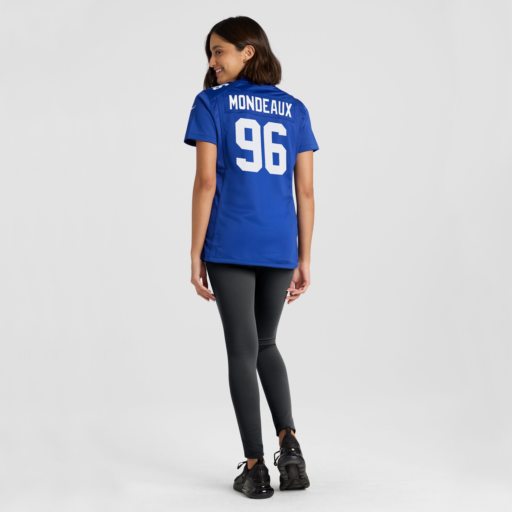 Women's New York Giants Henry Mondeaux Royal Game Player Jersey JS9062 Saliibo - Image 5