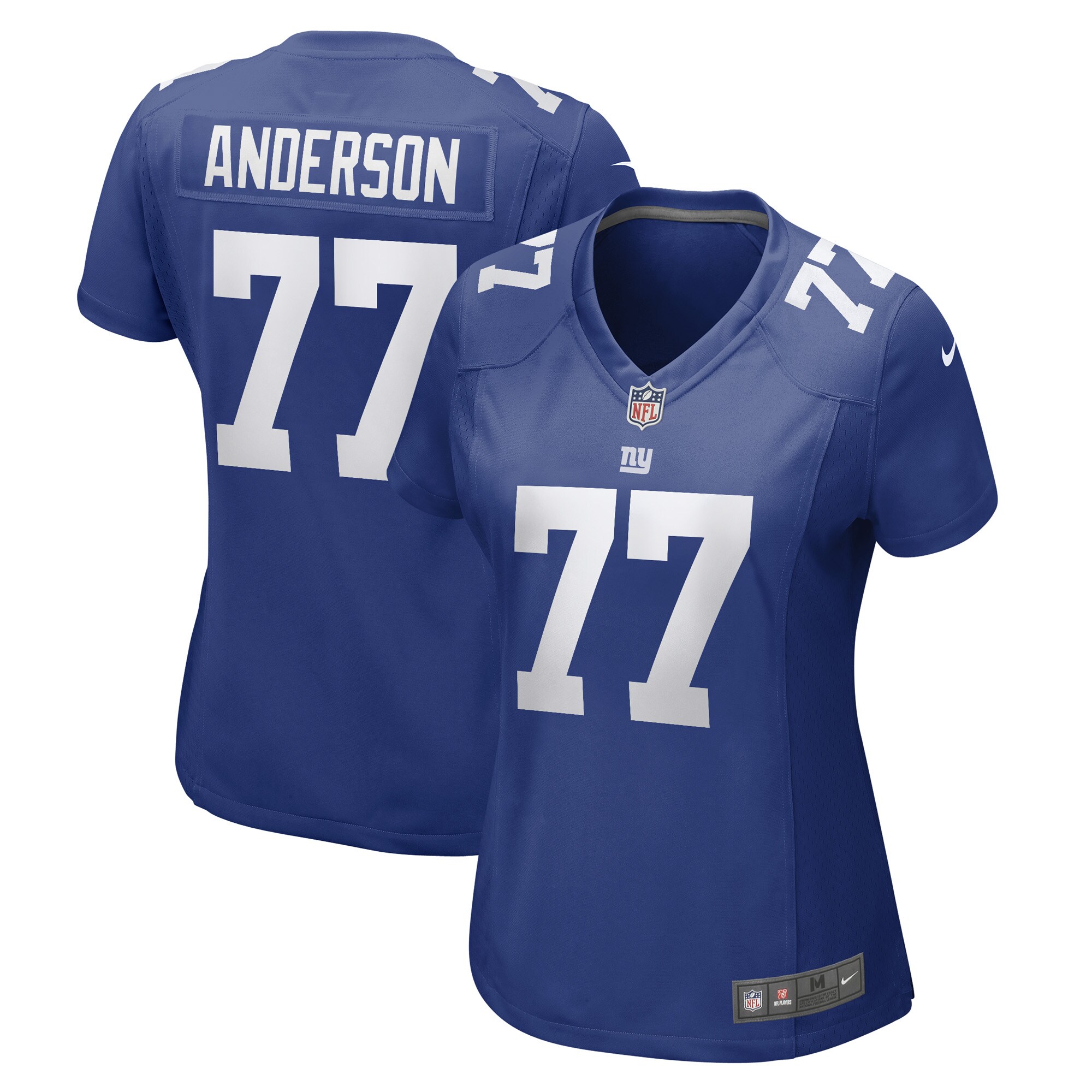 Women's New York Giants Jack Anderson Royal Game Player Jersey JS9416 Saliibo