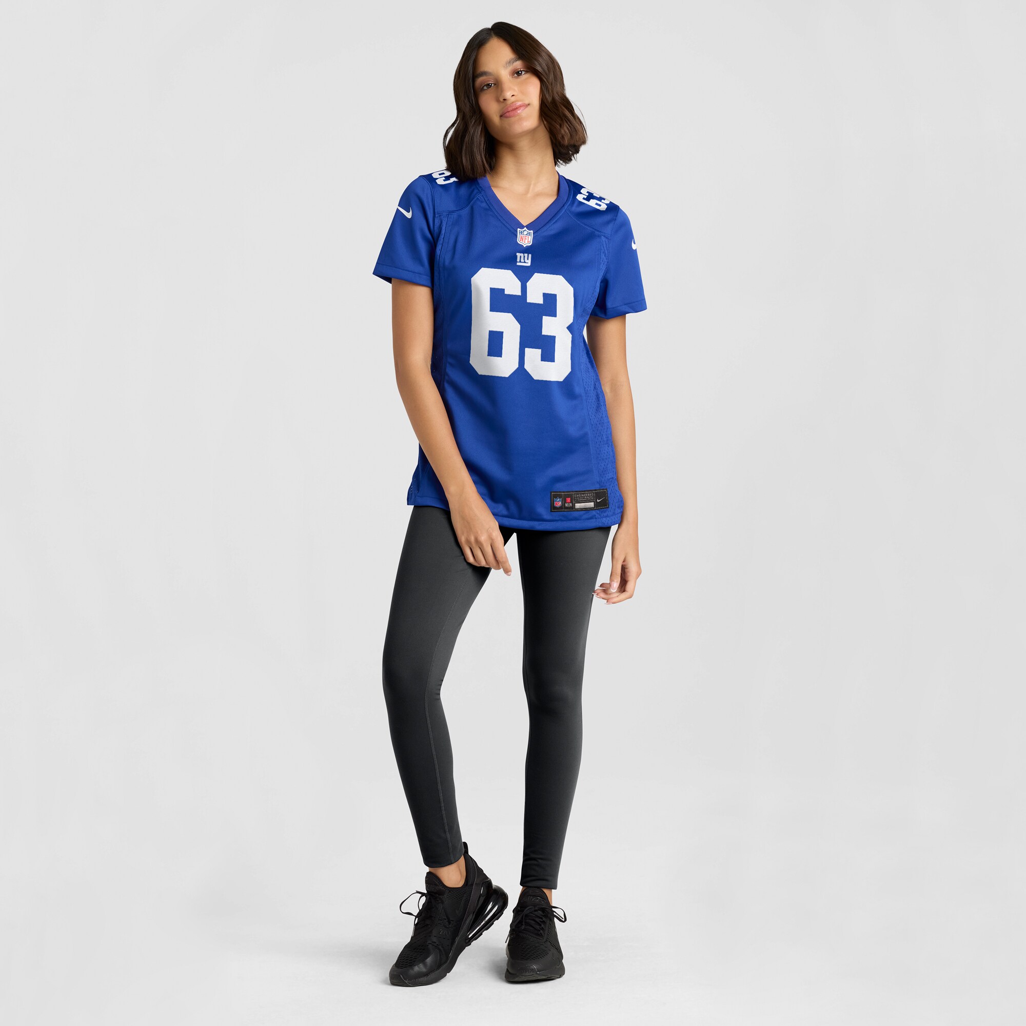 Women's New York Giants JC Hassenauer Royal Team Game Jersey JS8068 Saliibo - Image 4