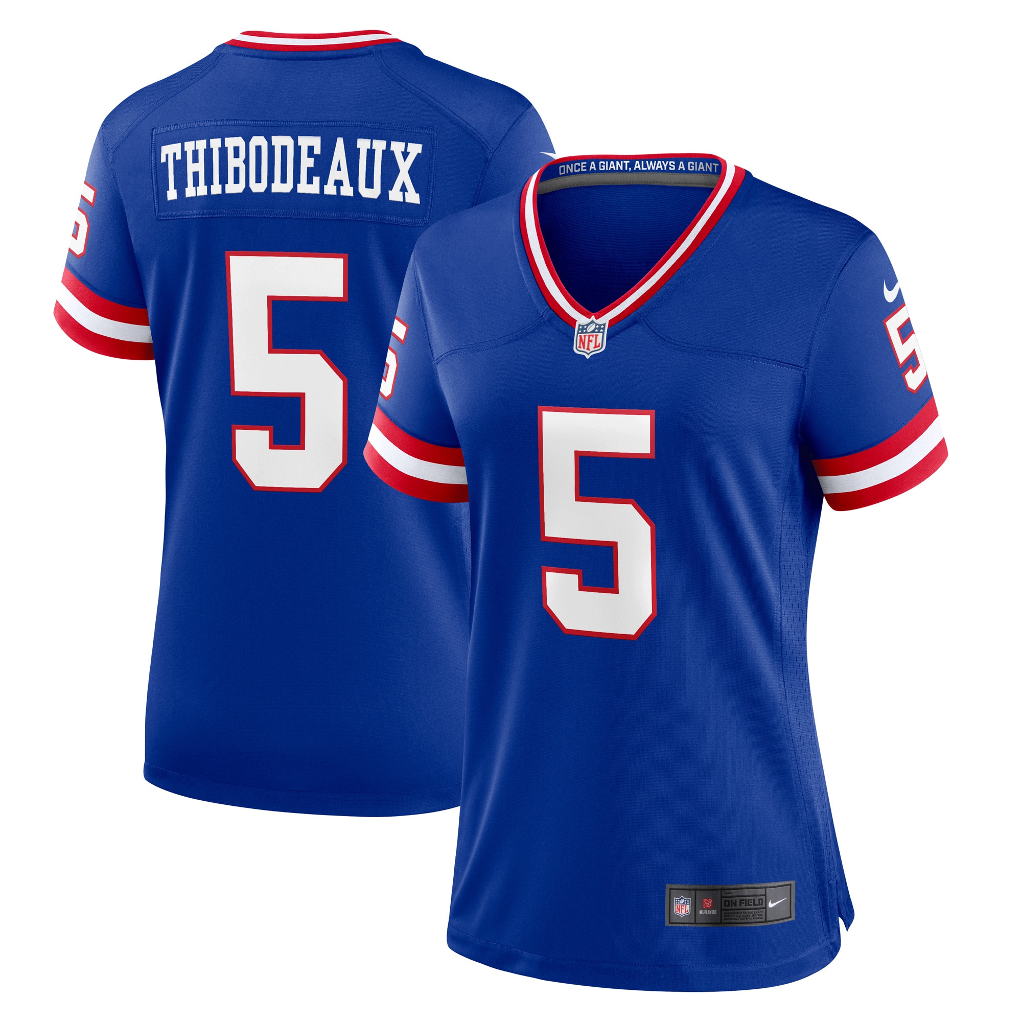 Women's New York Giants Kayvon Thibodeaux Royal Player Jersey JS5771 Saliibo