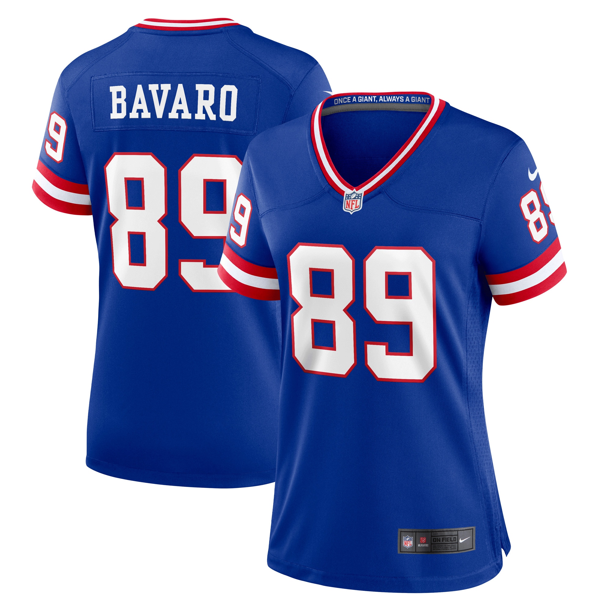 Women's New York Giants Mark Bavaro Royal Classic Retired Player Game Jersey JS6509 Saliibo