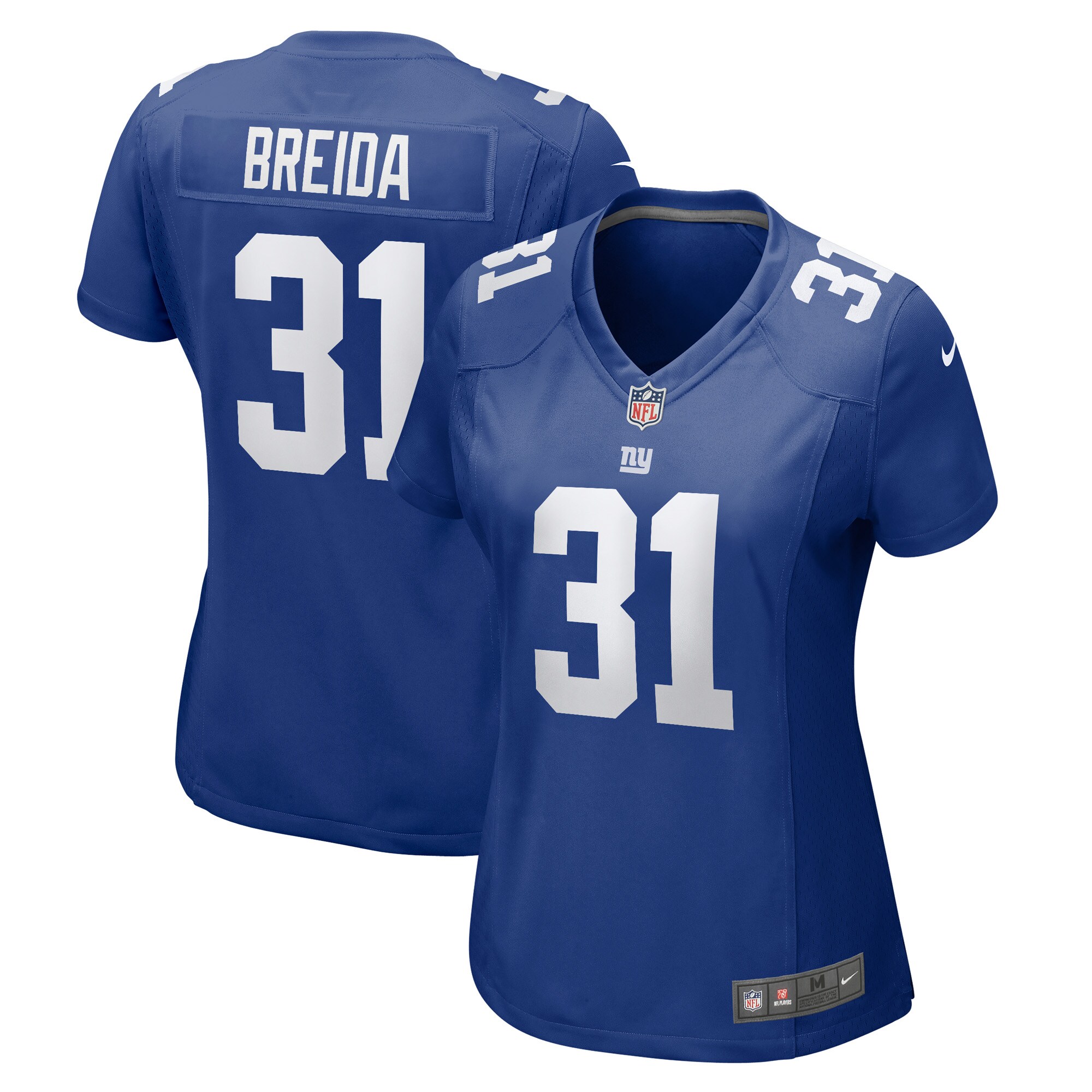 Women's New York Giants Matt Breida Royal Game Jersey JS8374 Saliibo