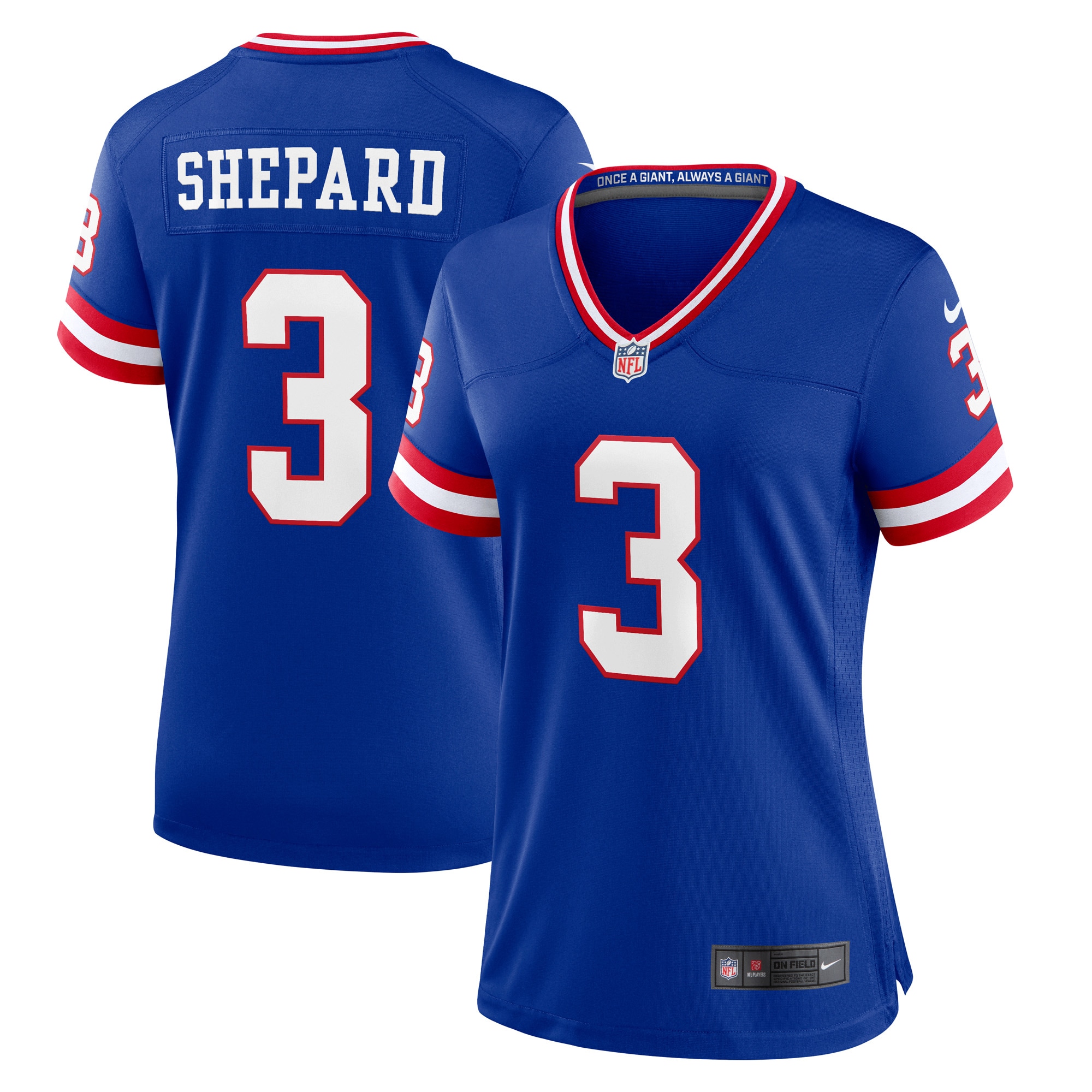 Women's New York Giants Sterling Shepard Royal Player Jersey JS3207 Saliibo