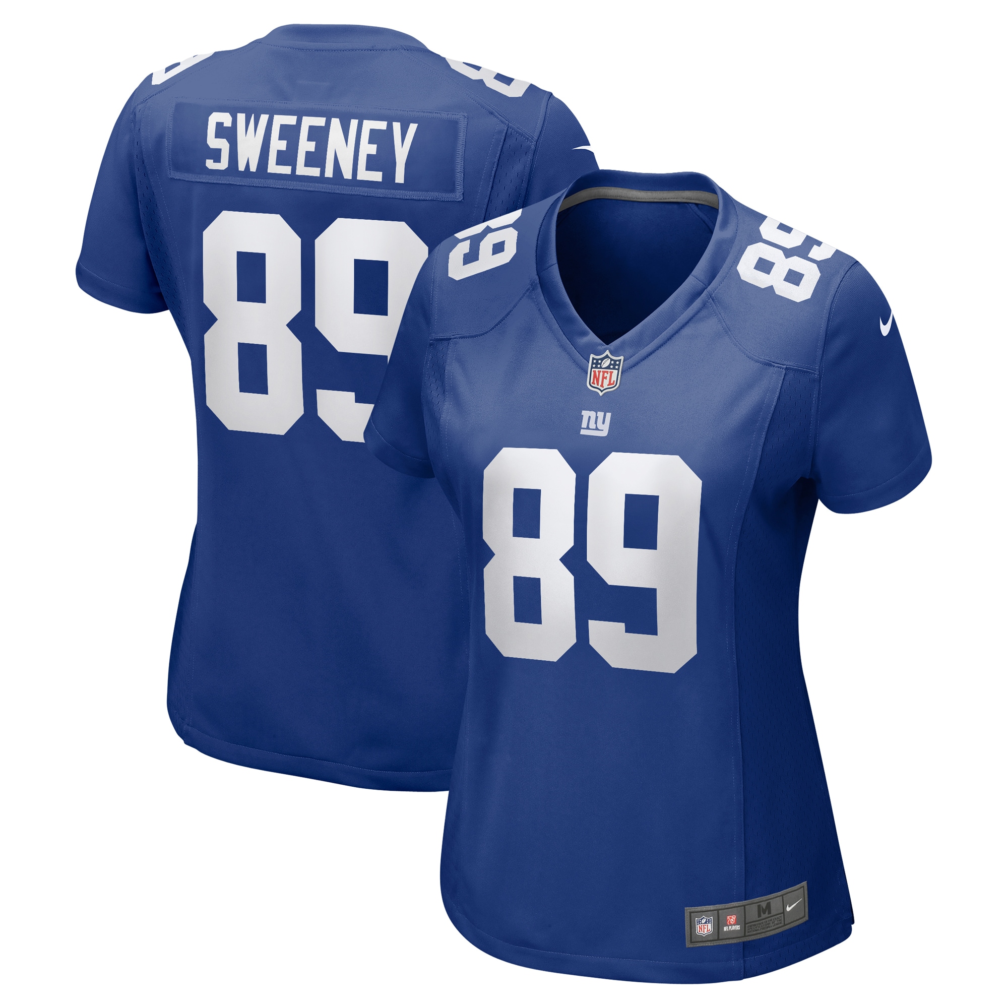 Women's New York Giants Tommy Sweeney Royal Game Jersey JS1608 Saliibo