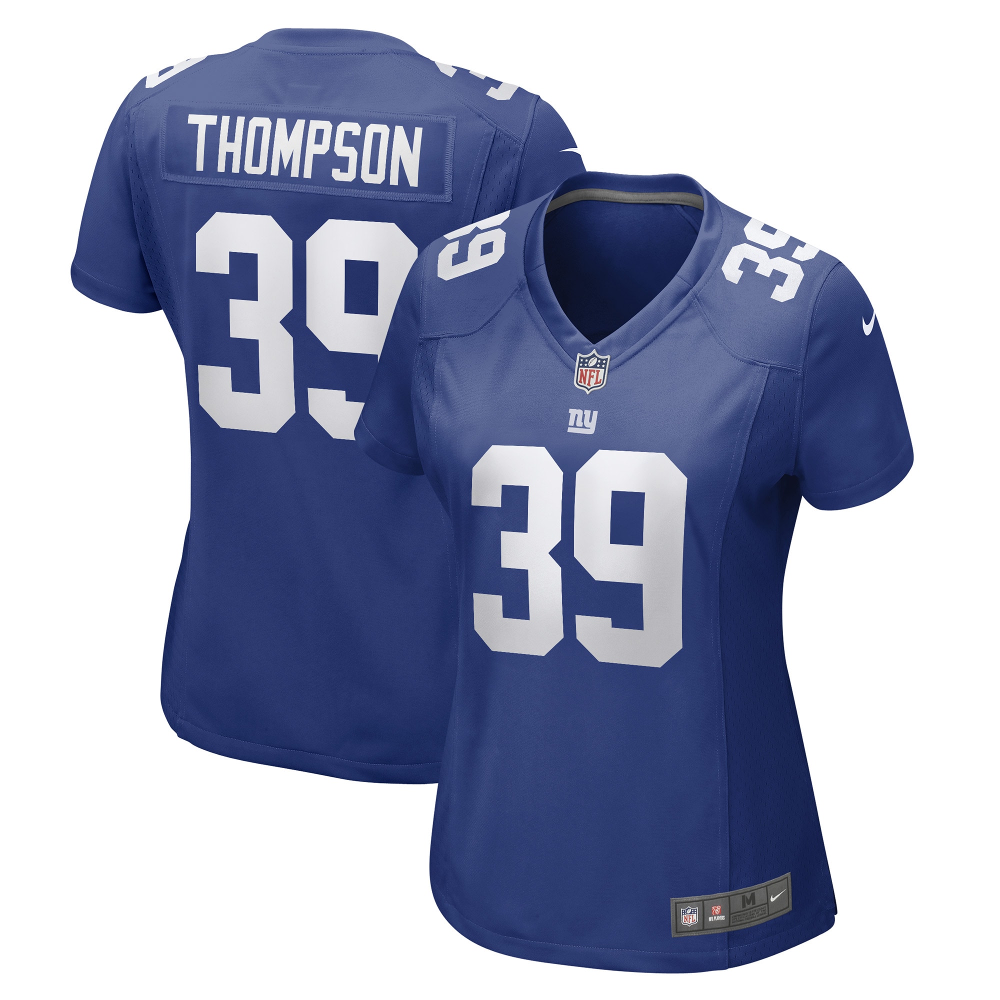 Women's New York Giants Trenton Thompson Royal Game Player Jersey JS7774 Saliibo