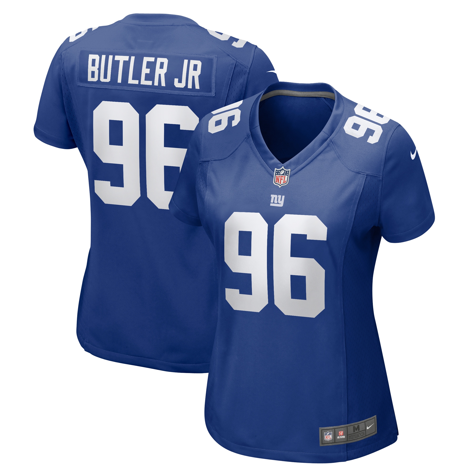 Women's New York Giants Vernon Butler Jr. Royal Team Game Jersey JS9185 Saliibo