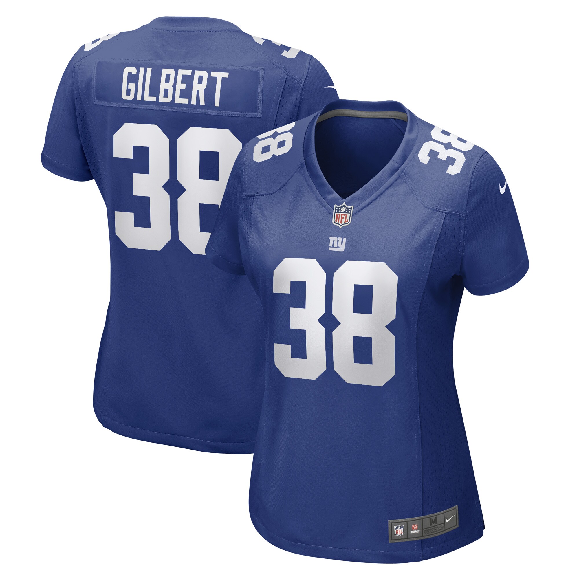 Women's New York Giants Zyon Gilbert Royal Game Player Jersey JS3304 Saliibo