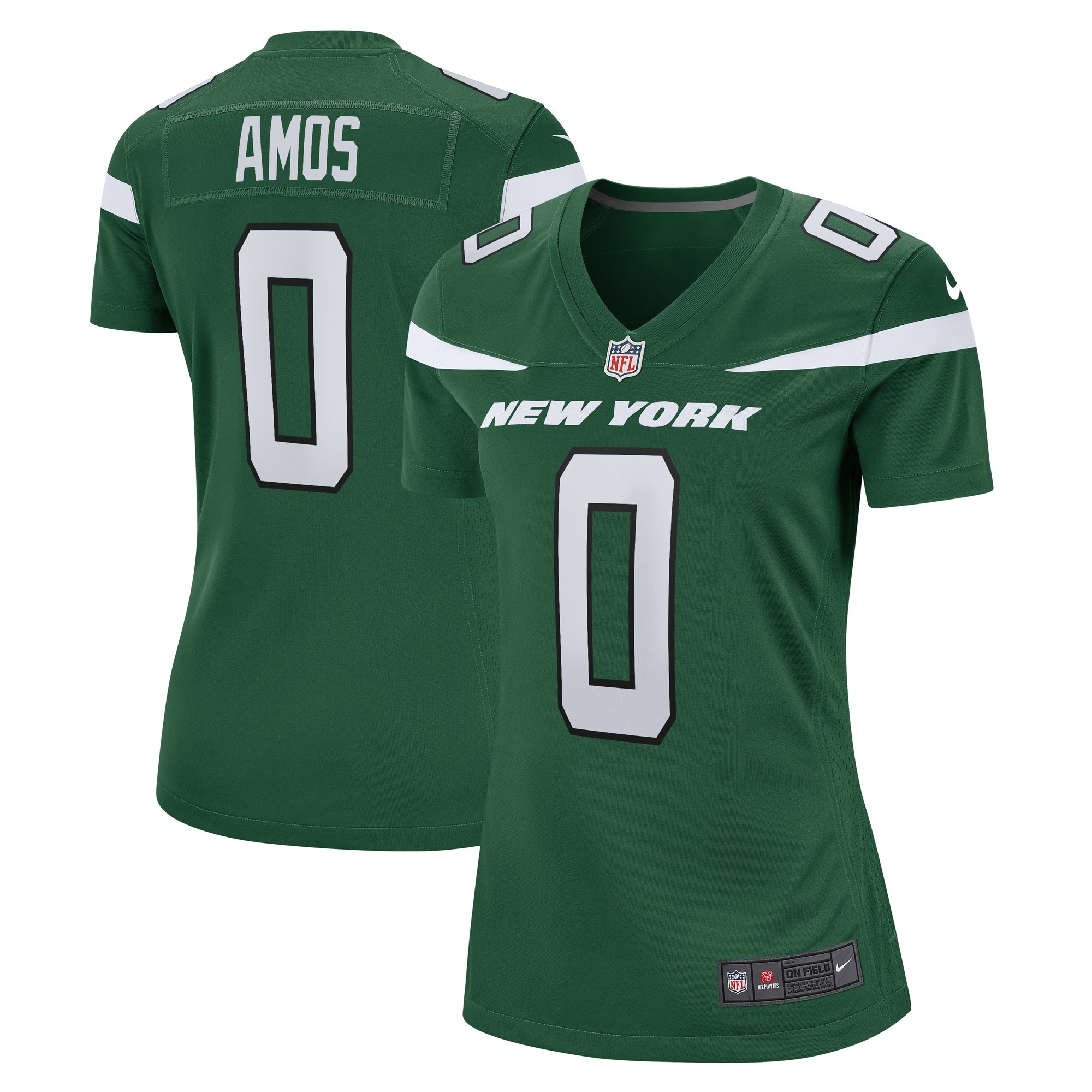 Women's New York Jets Adrian Amos Gotham Green Game Jersey JS4829 Saliibo