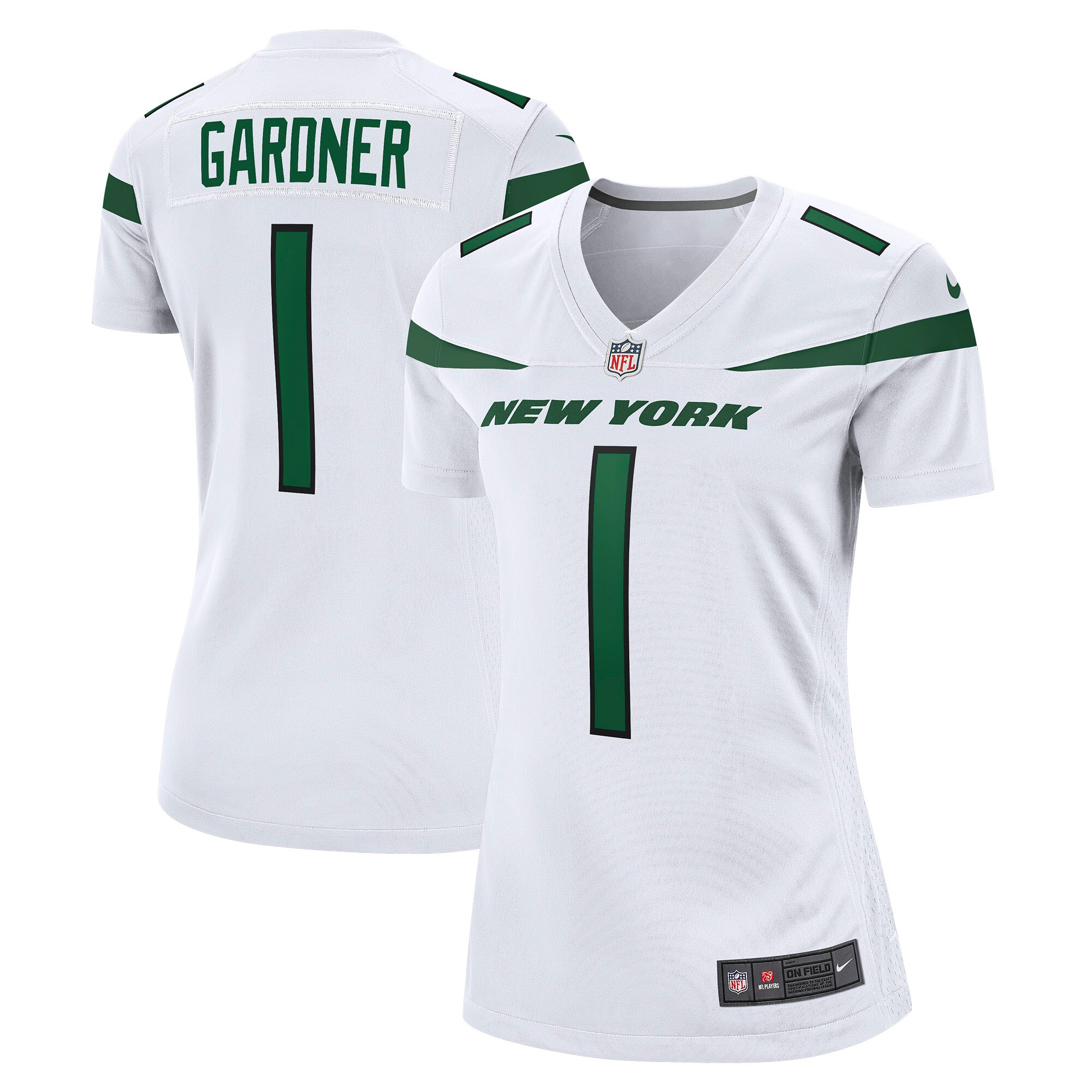 Women's New York Jets Ahmad Sauce Gardner White Player Jersey JS5172 Saliibo
