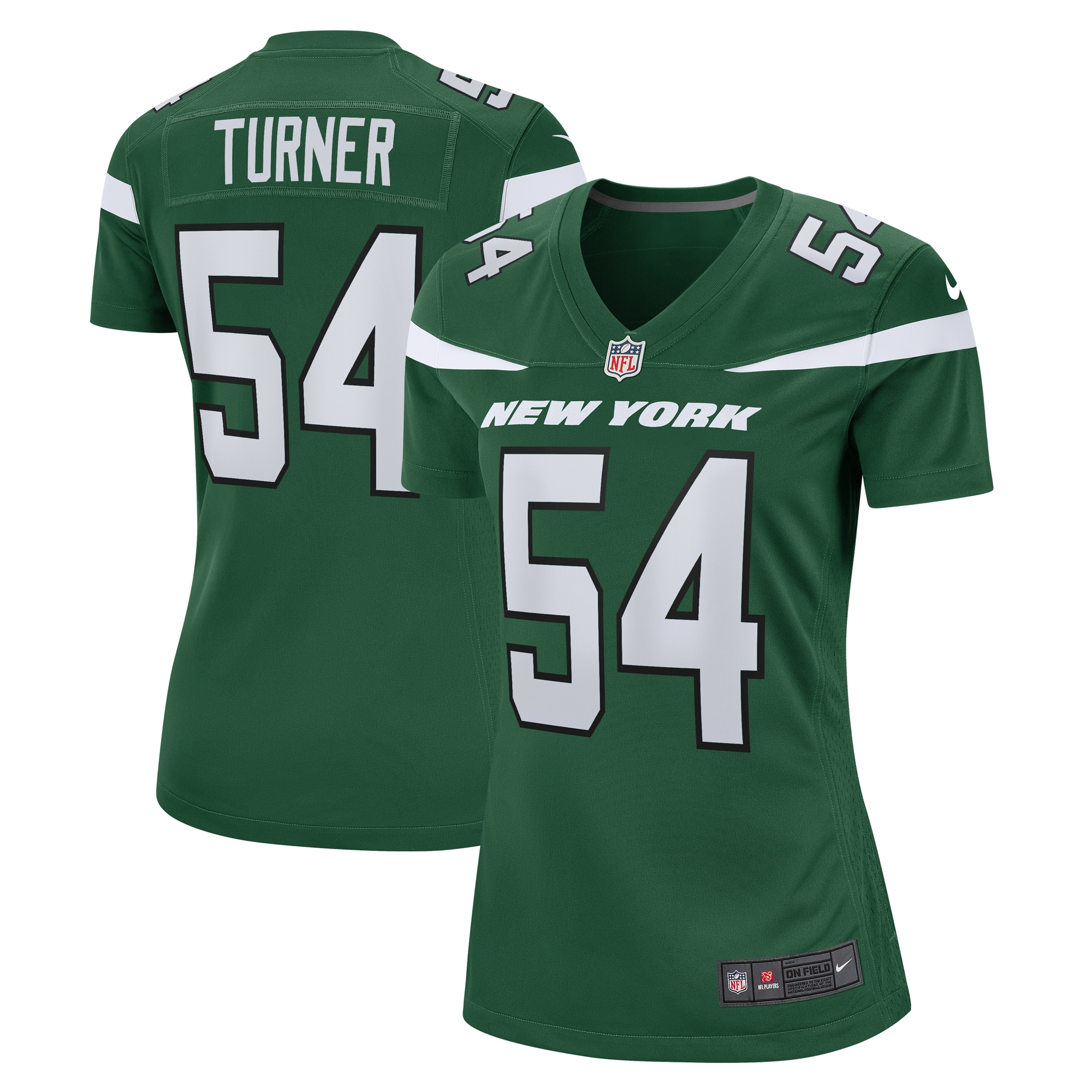 Women's New York Jets Billy Turner Gotham Green Game Jersey JS5079 Saliibo