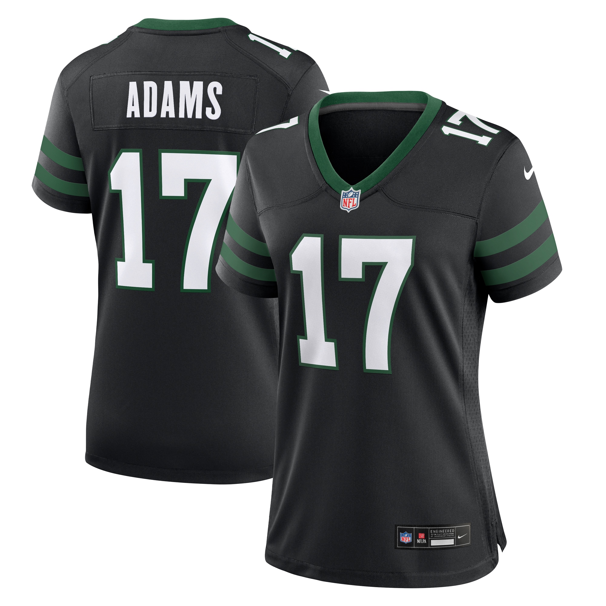 Women's New York Jets Davante Adams Legacy Black Alternate Game Jersey JS5374 Saliibo