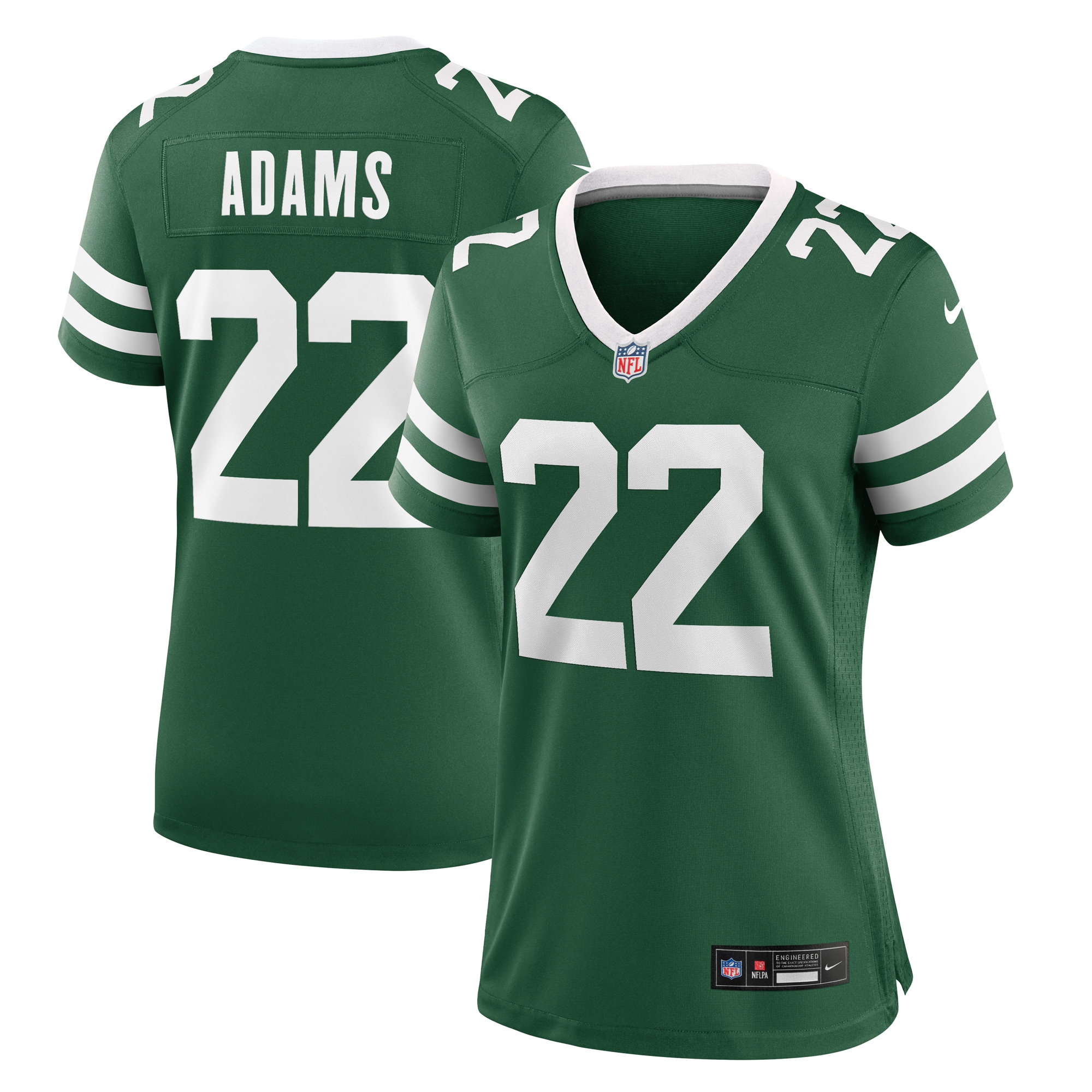 Women's New York Jets Tony Adams Legacy Green Team Game Jersey JS5030 Saliibo