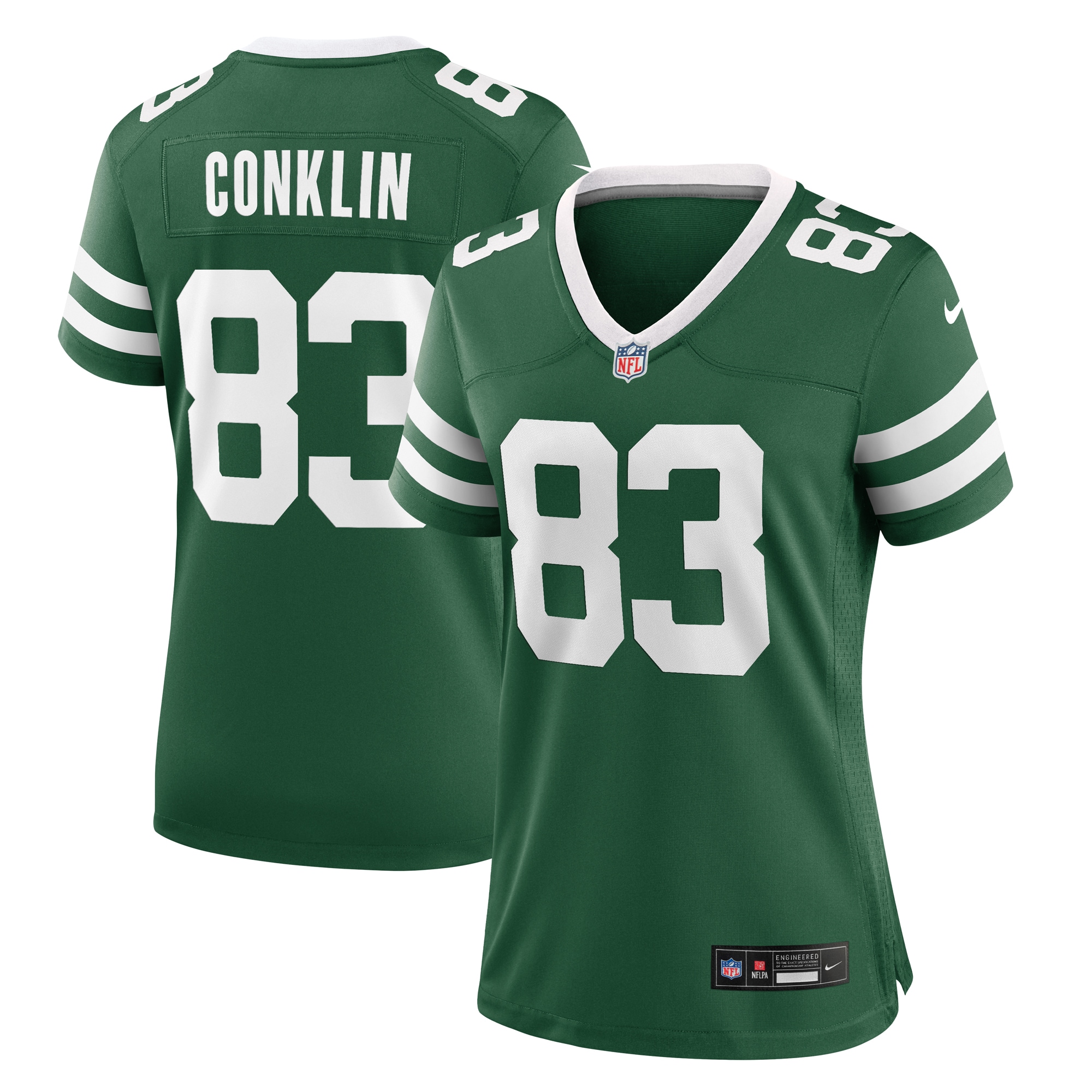 Women's New York Jets Tyler Conklin Legacy Green Team Game Jersey JS7879 Saliibo