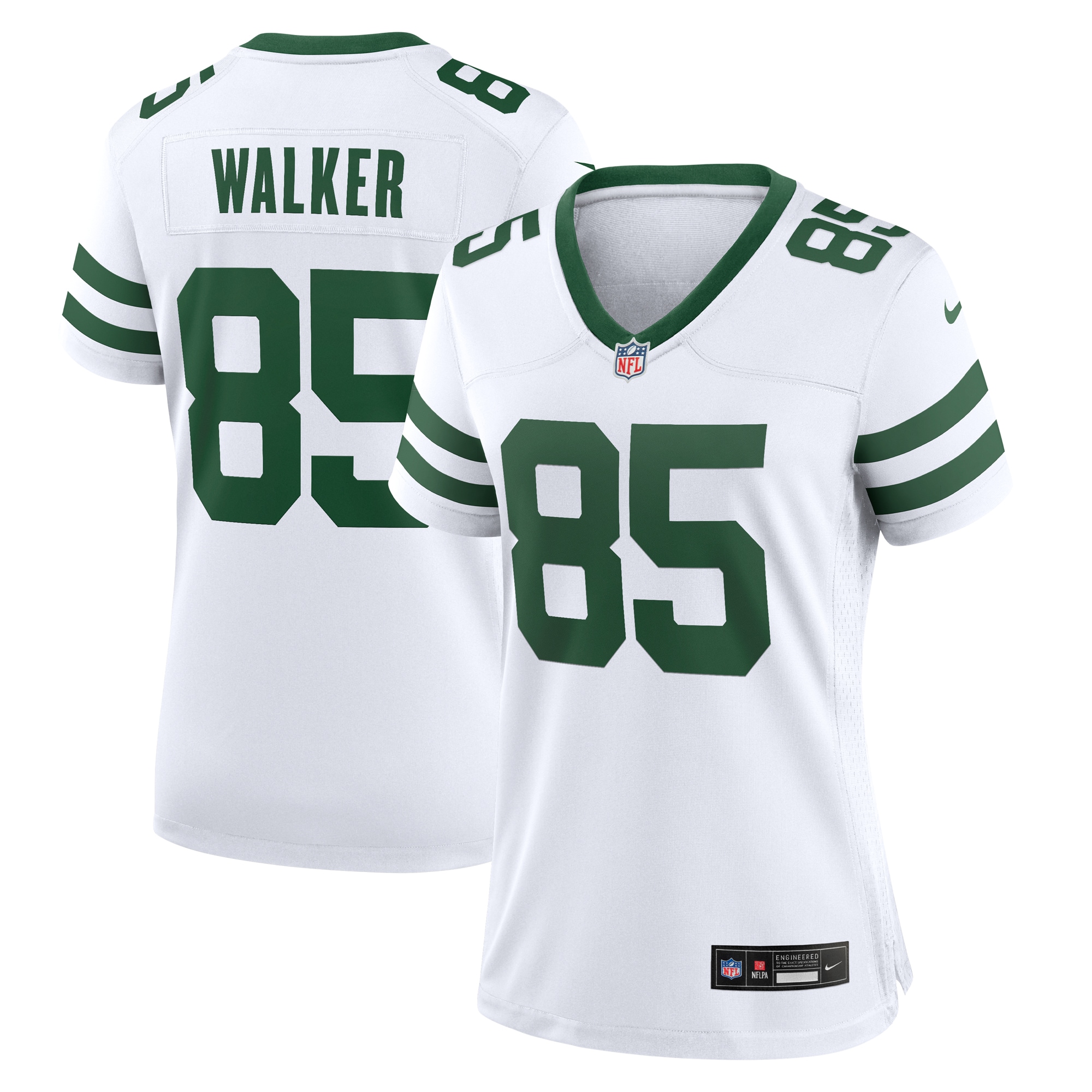 Women's New York Jets Wesley Walker White Legacy Retired Player Game Jersey JS1562 Saliibo