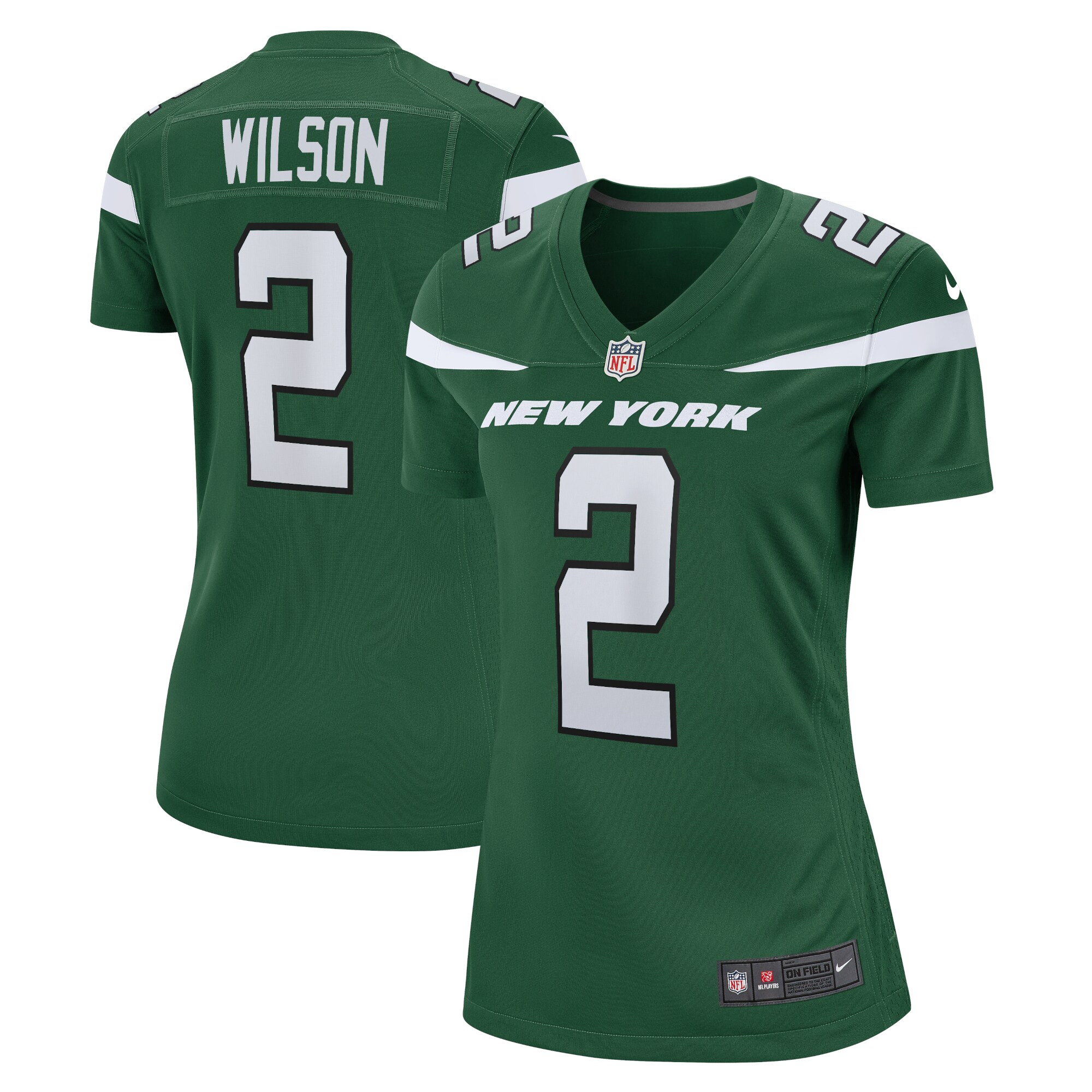Women's New York Jets Zach Wilson Green Player Jersey JS3378 Saliibo