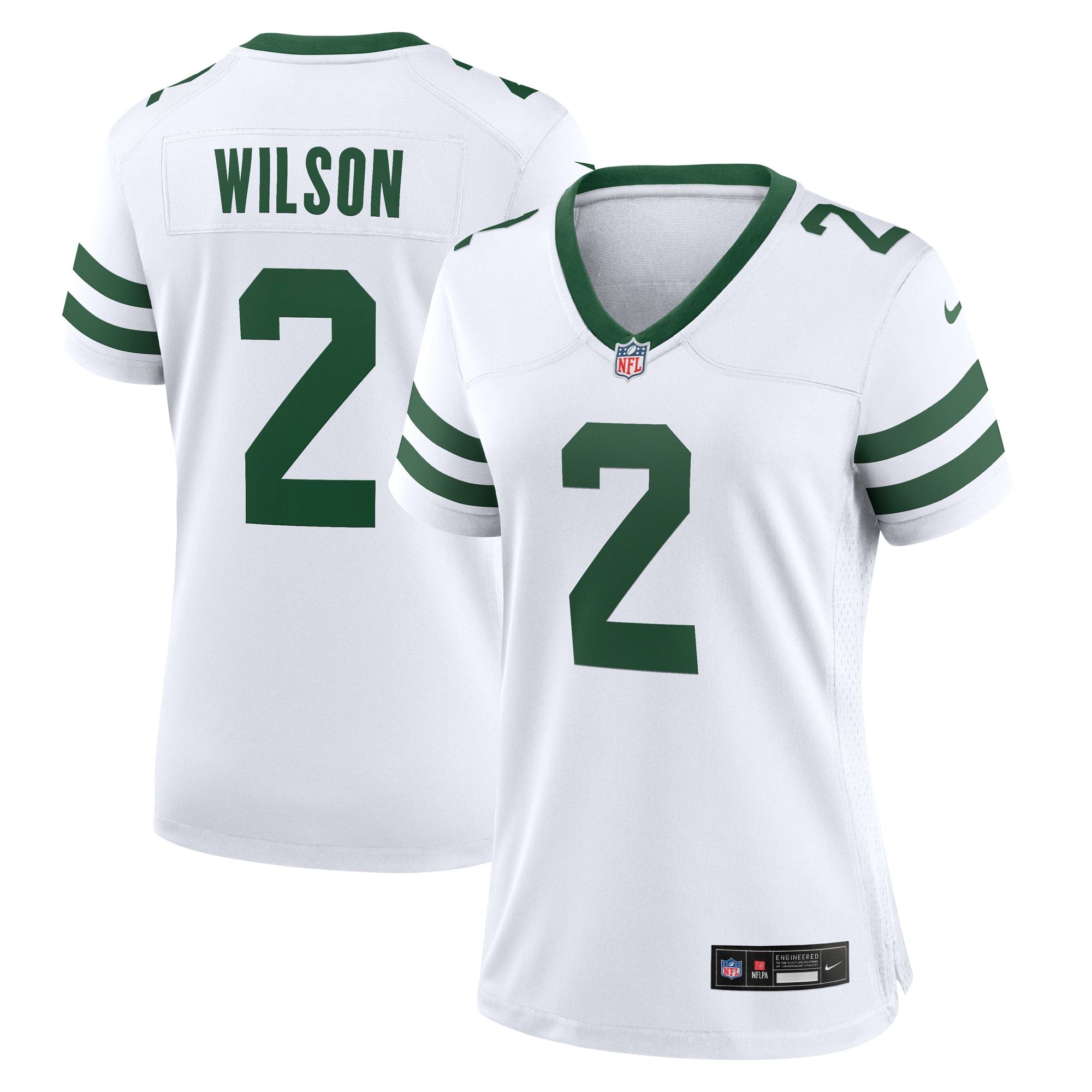 Women's New York Jets Zach Wilson Legacy White Game Jersey JS7010 Saliibo
