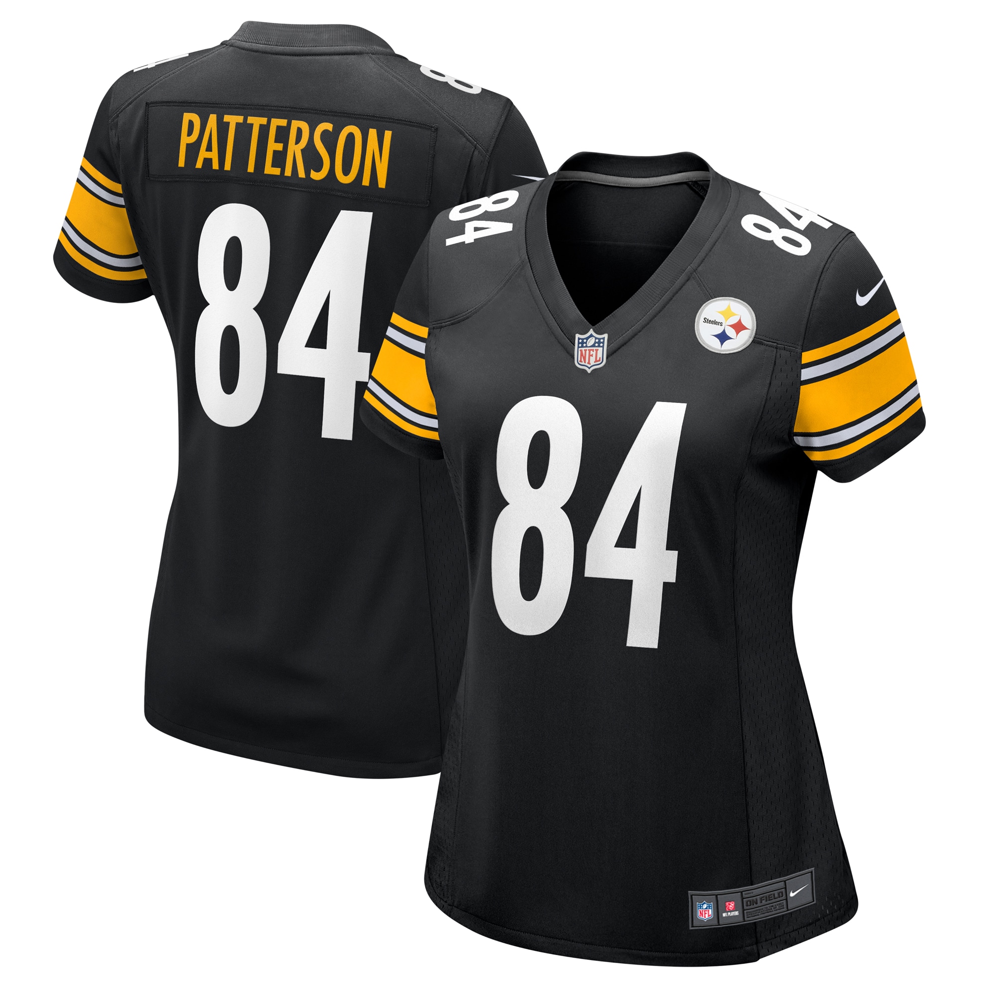 Women's Pittsburgh Steelers Cordarrelle Patterson Black Game Jersey JS4755 Saliibo