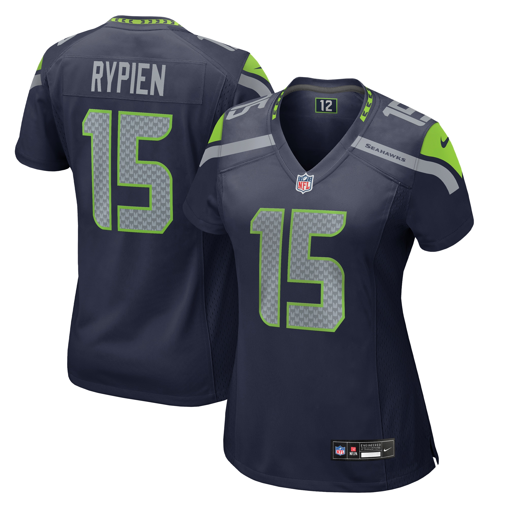 Women's Seattle Seahawks Brett Rypien College Navy Team Game Jersey JS6249 Saliibo