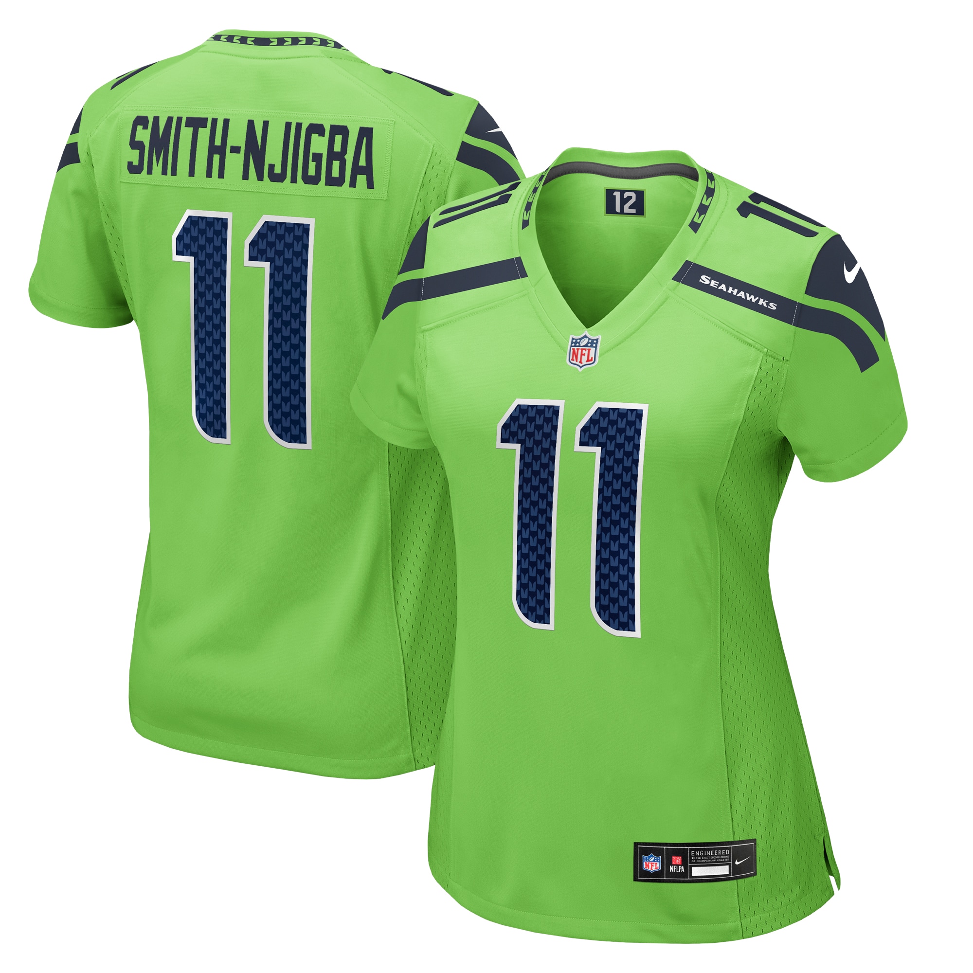 Women's Seattle Seahawks Jaxon Smith-Njigba Neon Green Game Jersey JS8970 Saliibo