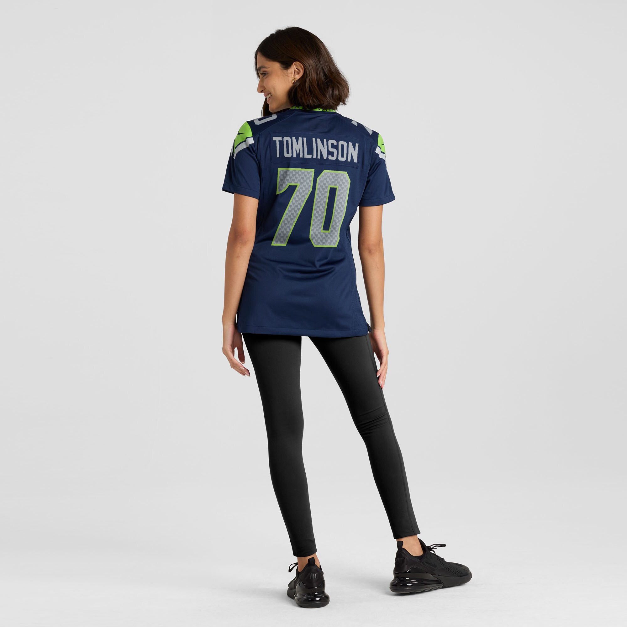 Women's Seattle Seahawks Laken Tomlinson College Navy Team Game Jersey JS2677 Saliibo - Image 5