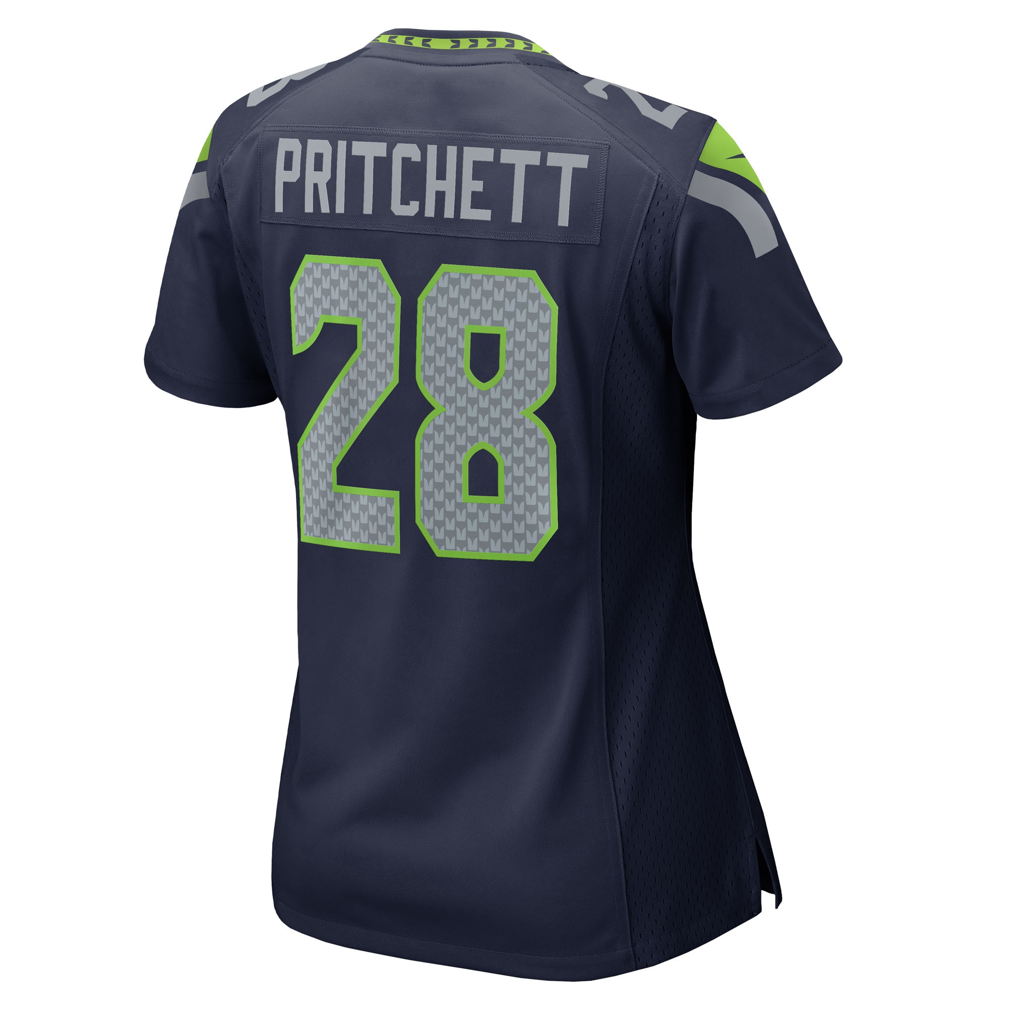 Women's Seattle Seahawks Nehemiah Pritchett College Navy Team Game Jersey JS1504 Saliibo - Image 3