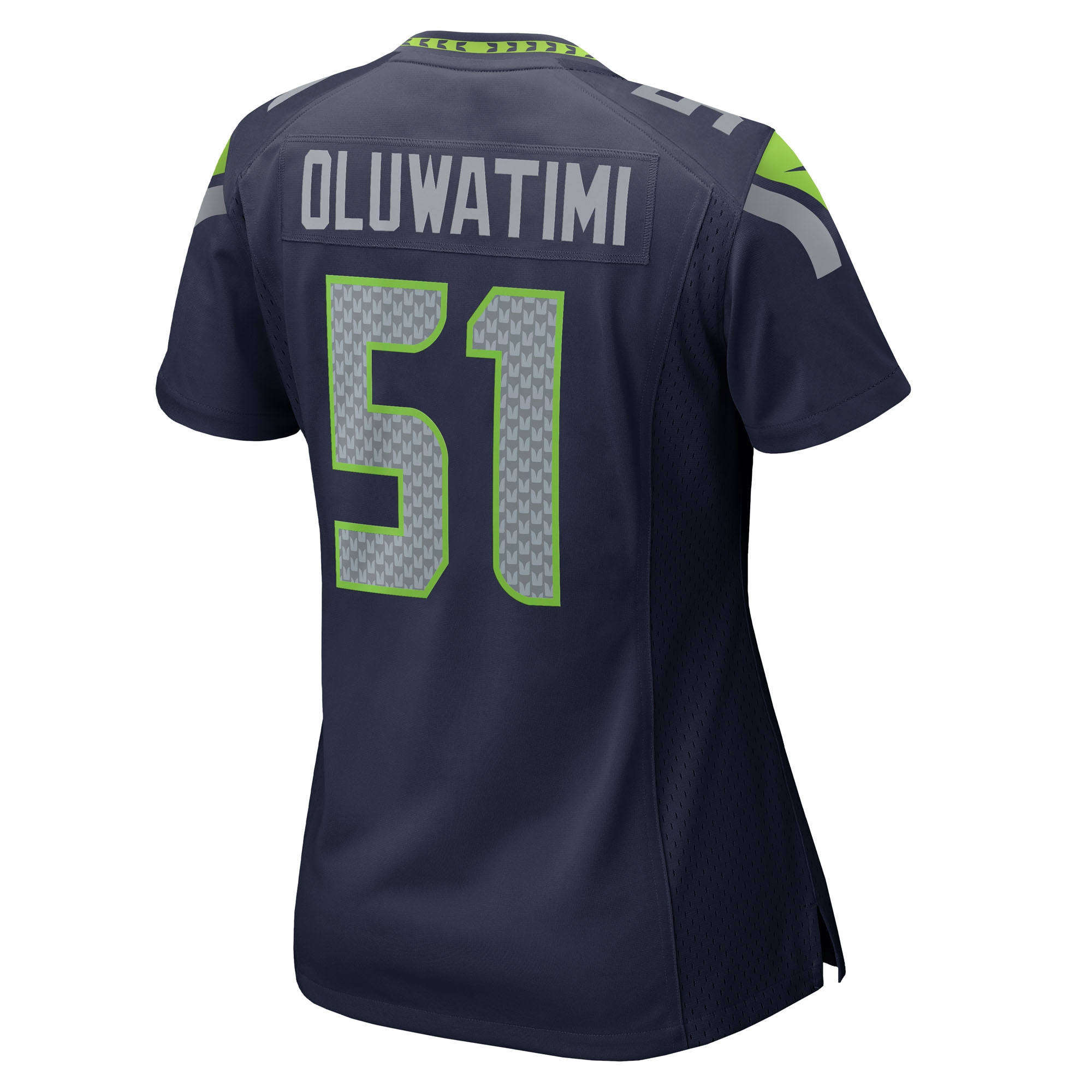 Women's Seattle Seahawks Olu Oluwatimi College Navy Team Game Jersey JS9699 Saliibo - Image 3
