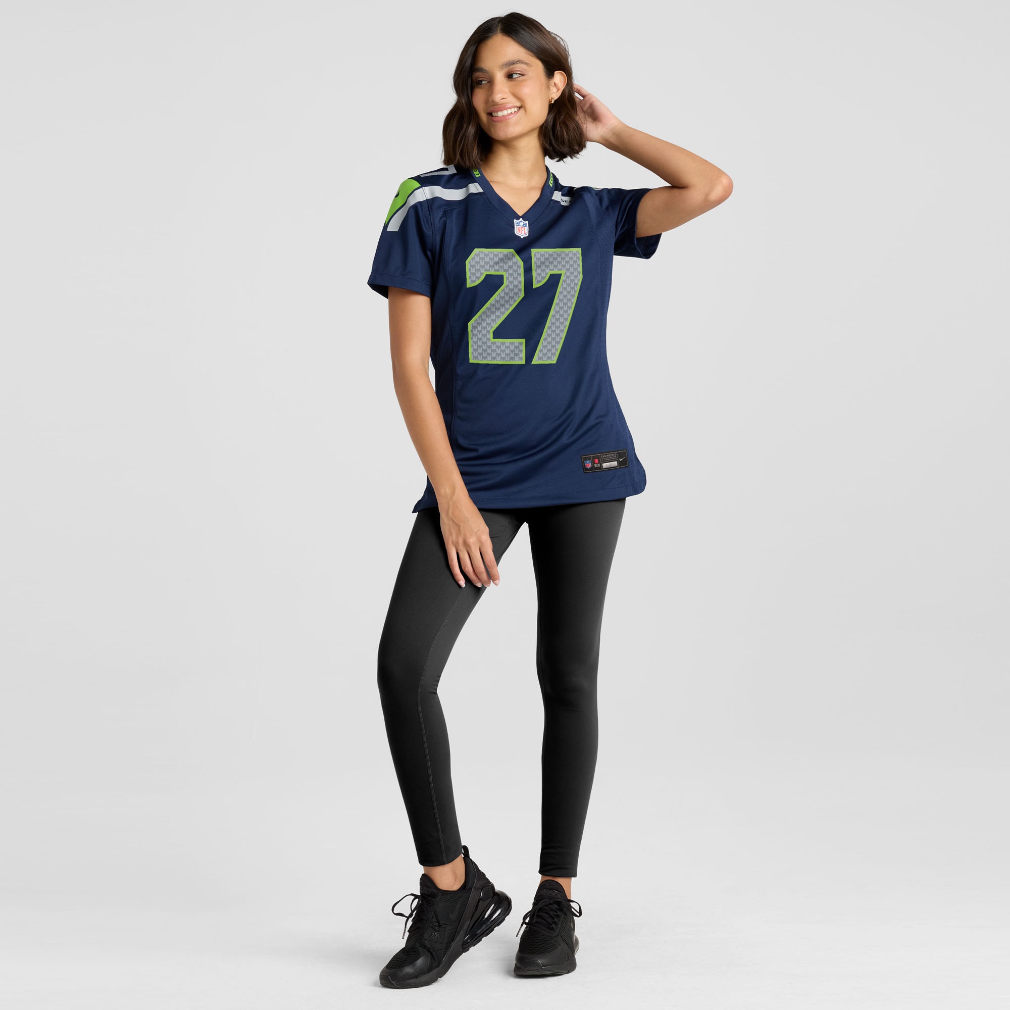 Women's Seattle Seahawks Riq Woolen College Navy Team Game Jersey JS3221 Saliibo - Image 4