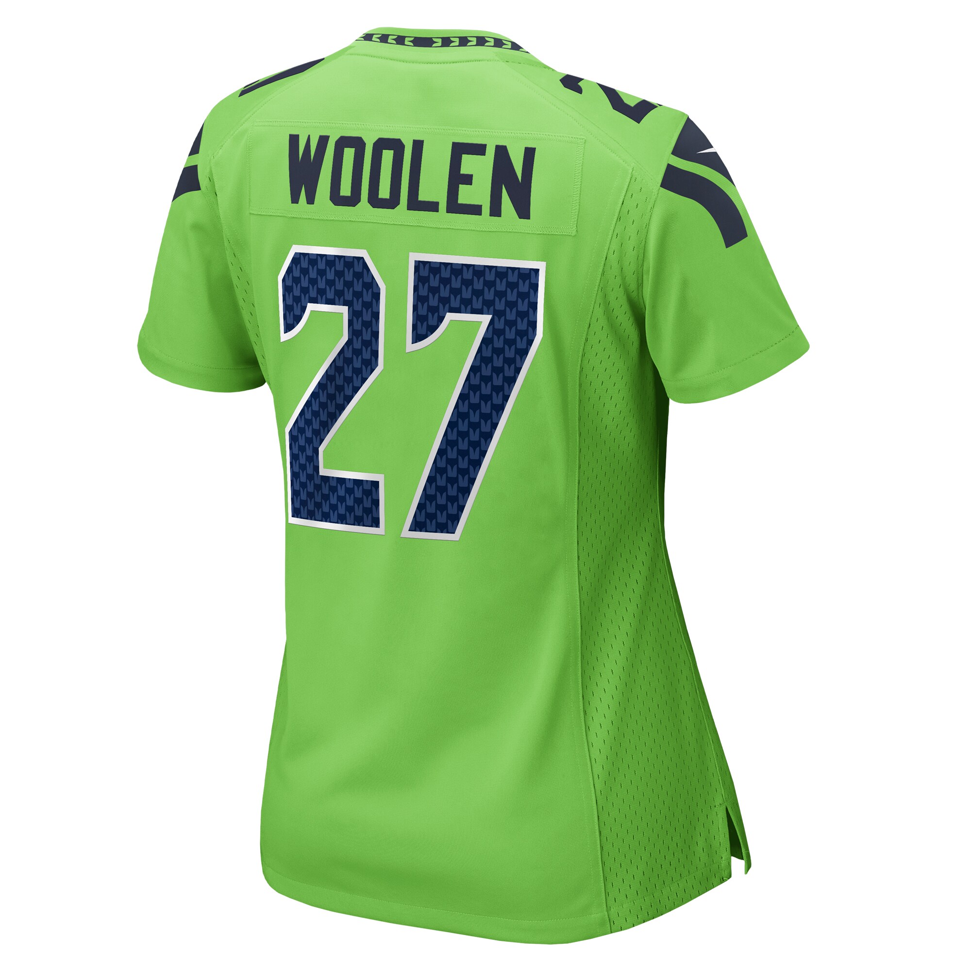 Women's Seattle Seahawks Tariq Woolen Neon Green Game Jersey JS4134 Saliibo - Image 3