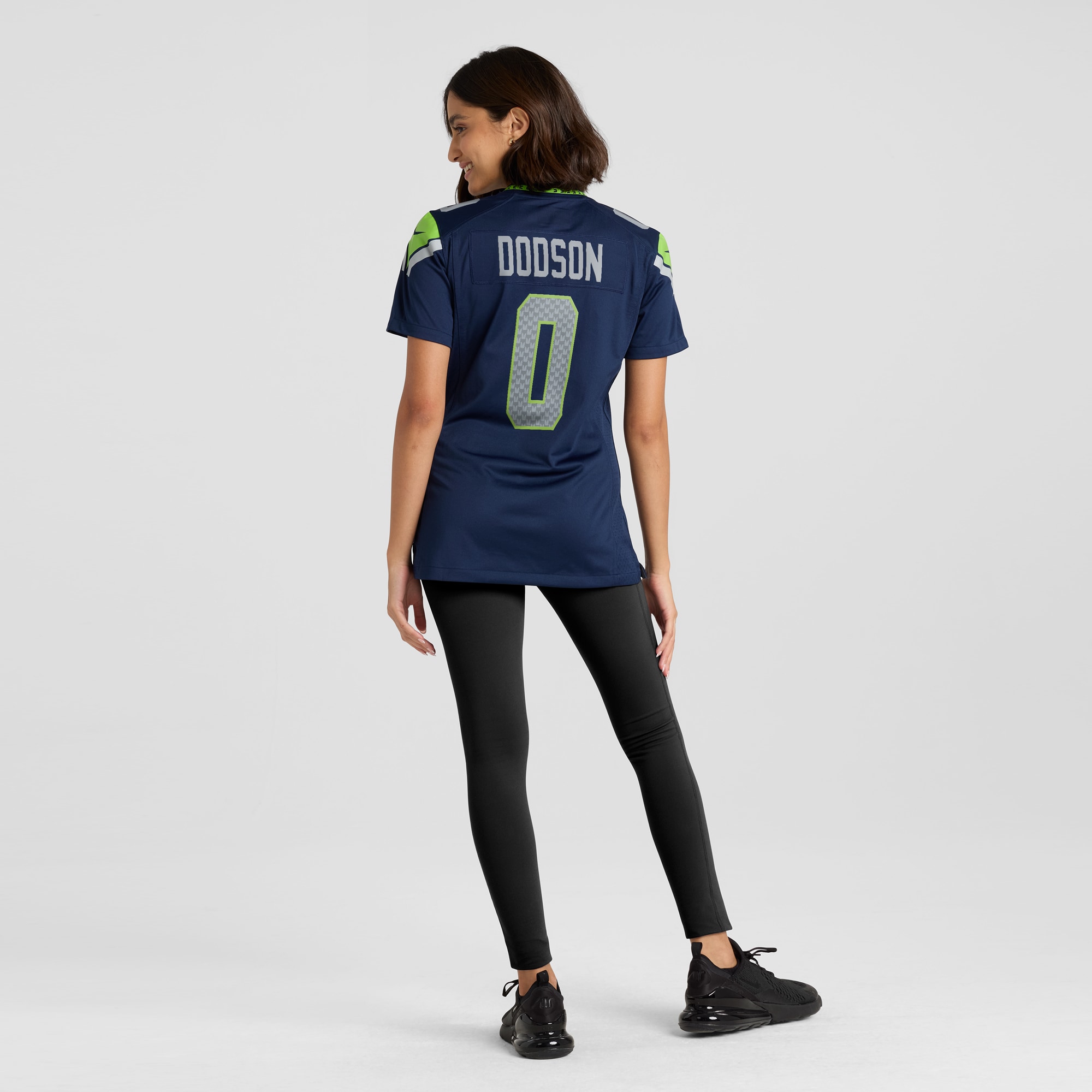Women's Seattle Seahawks Tyrel Dodson College Navy Game Jersey JS9854 Saliibo - Image 5