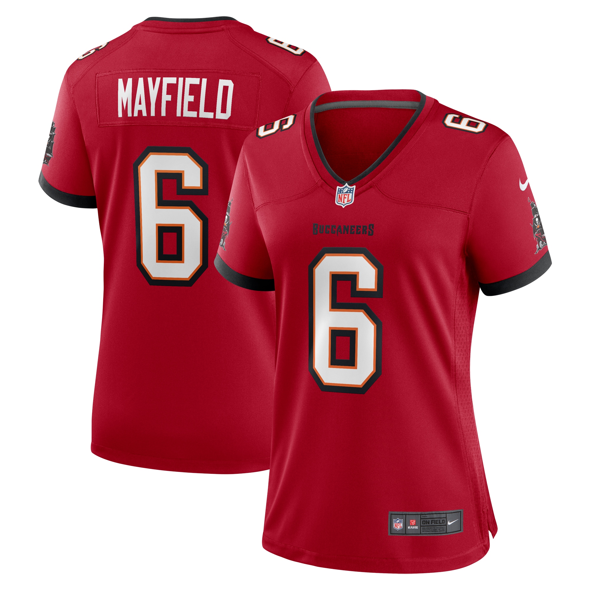 Women's Tampa Bay Buccaneers Baker Mayfield Red Game Jersey JS2156 Saliibo