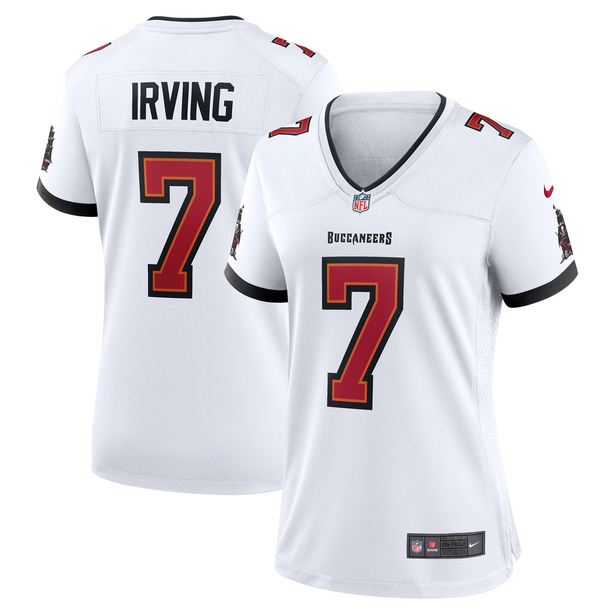 Women's Tampa Bay Buccaneers Bucky Irving White Game Jersey JS6050 Saliibo