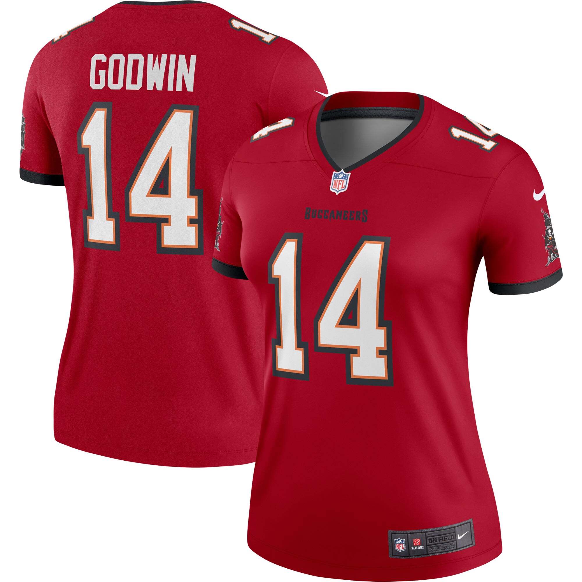 Women's Tampa Bay Buccaneers Chris Godwin Red Legend Player Performance Top JS1401 Saliibo