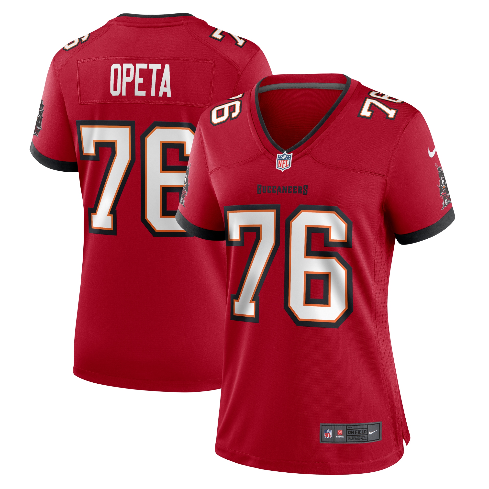 Women's Tampa Bay Buccaneers Iosua Opeta Red Game Jersey JS3948 Saliibo