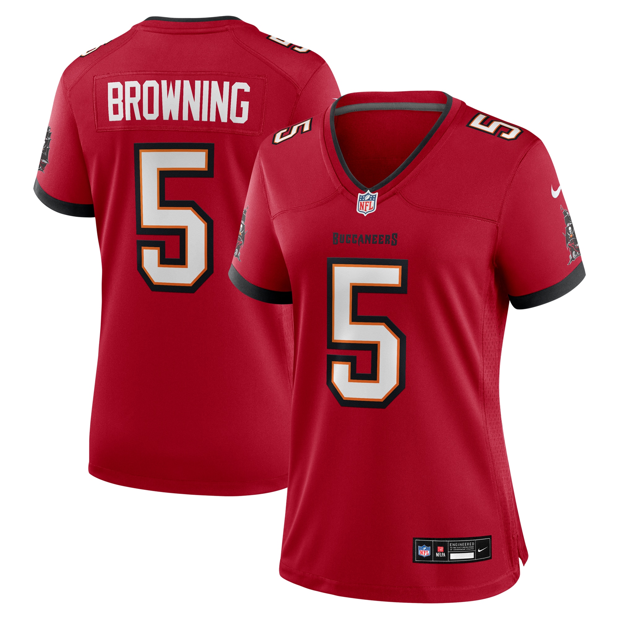 Women's Tampa Bay Buccaneers Jack Browning Red Game Jersey JS1830 Saliibo