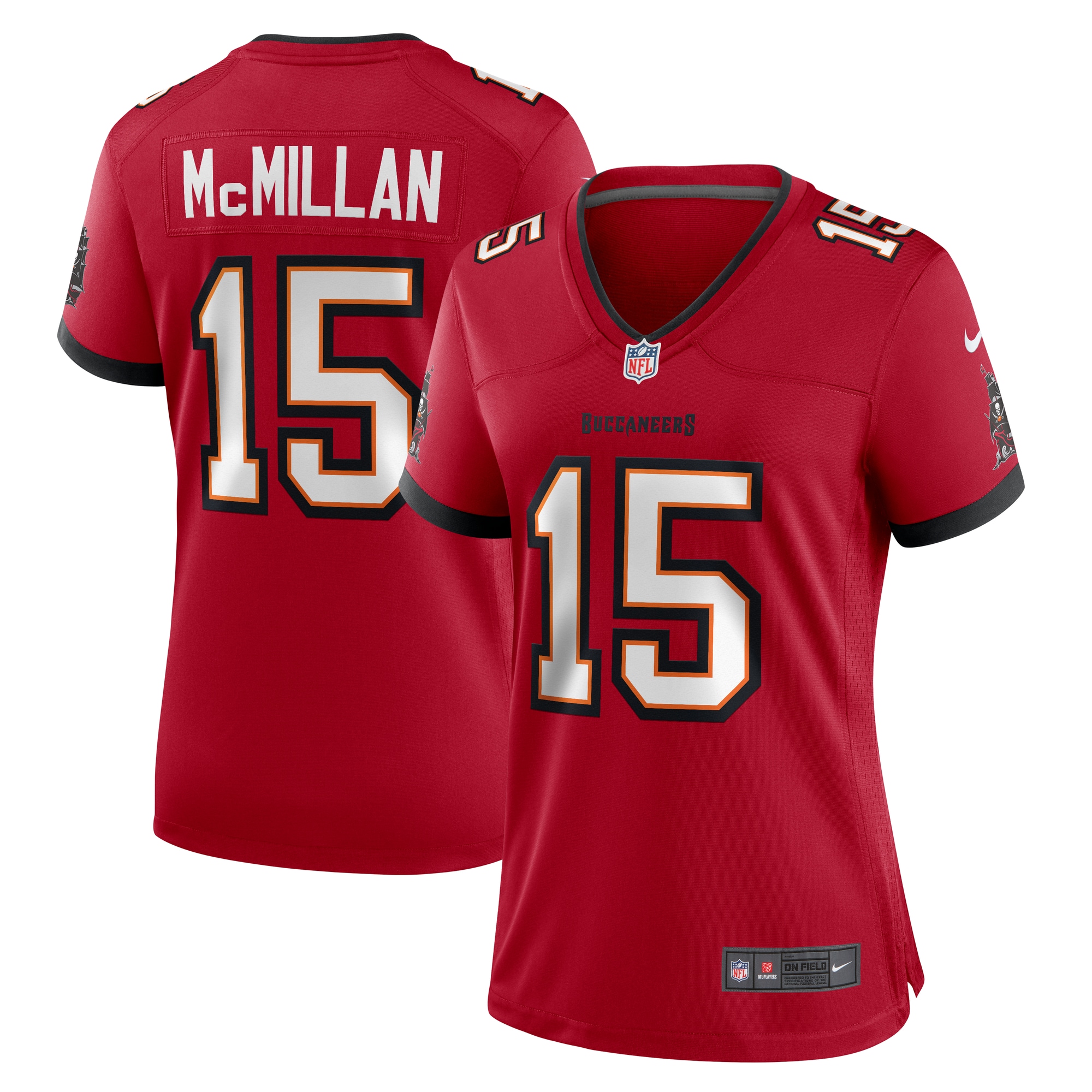 Women's Tampa Bay Buccaneers Jalen McMillan Red Game Jersey JS3452 Saliibo