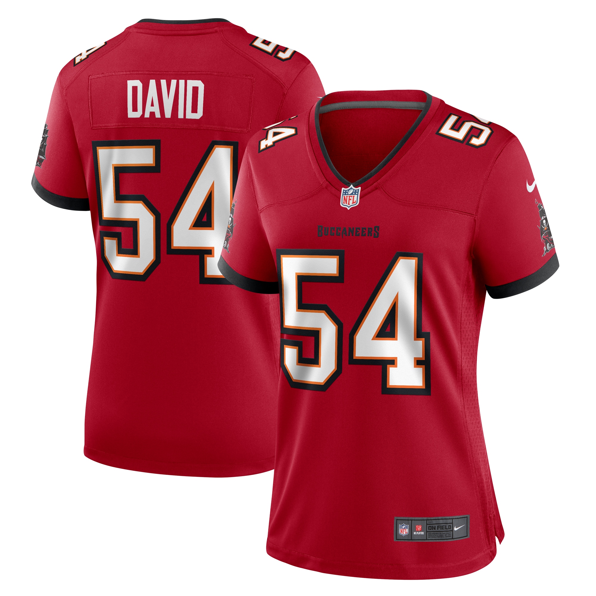 Women's Tampa Bay Buccaneers Lavonte David Red Game Jersey JS8899 Saliibo