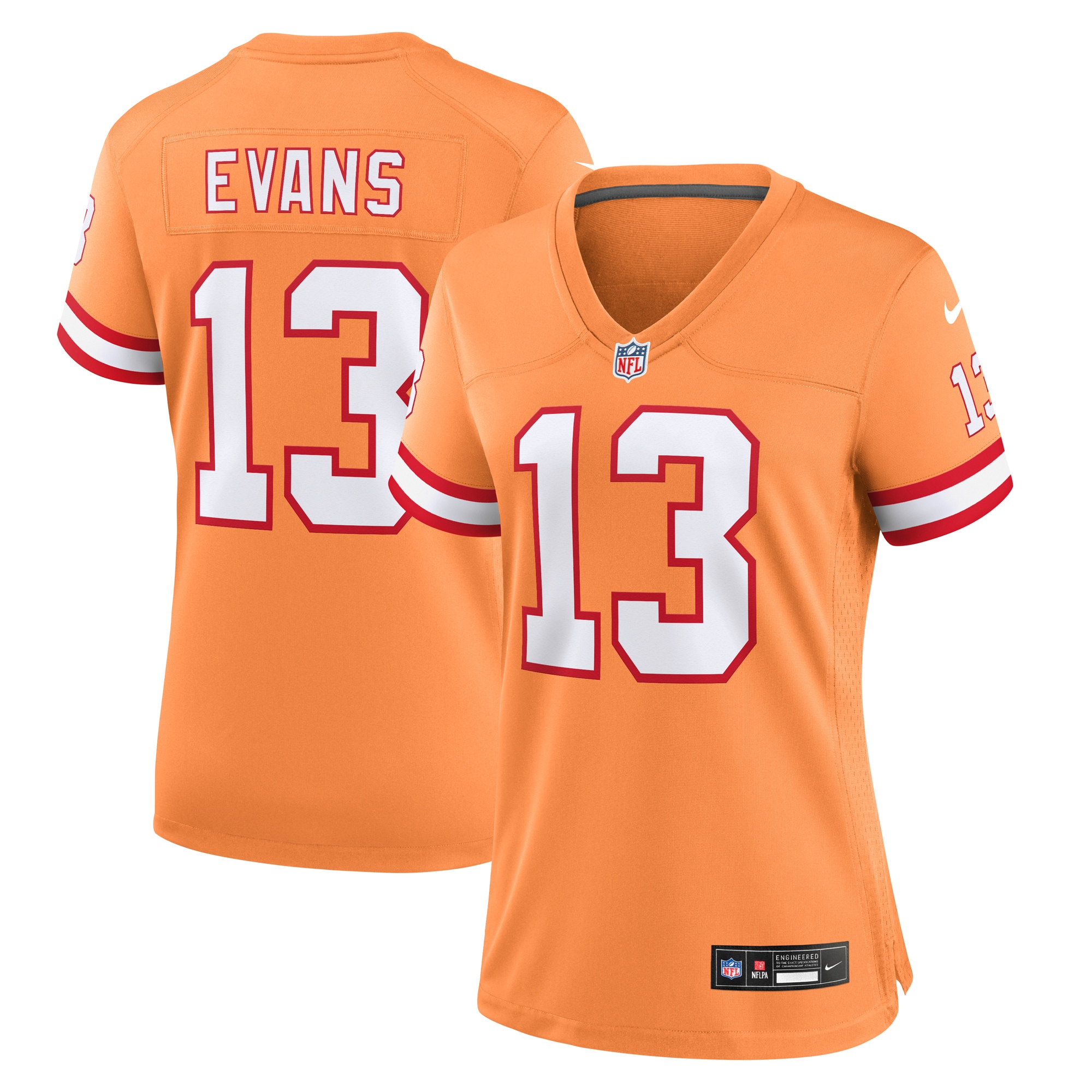 Women's Tampa Bay Buccaneers Mike Evans Orange Player Jersey JS9763 Saliibo