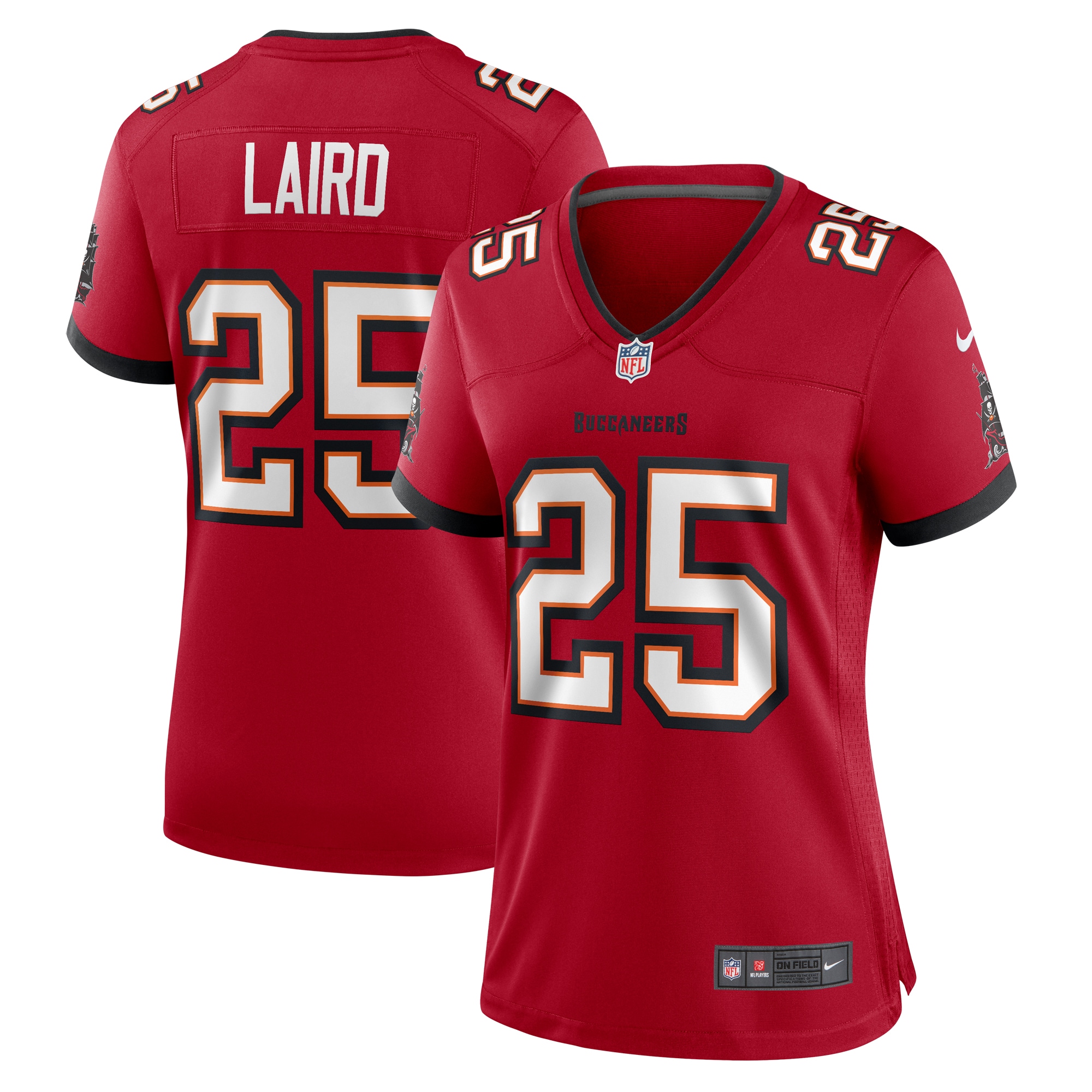 Women's Tampa Bay Buccaneers Patrick Laird Red Game Jersey JS8703 Saliibo