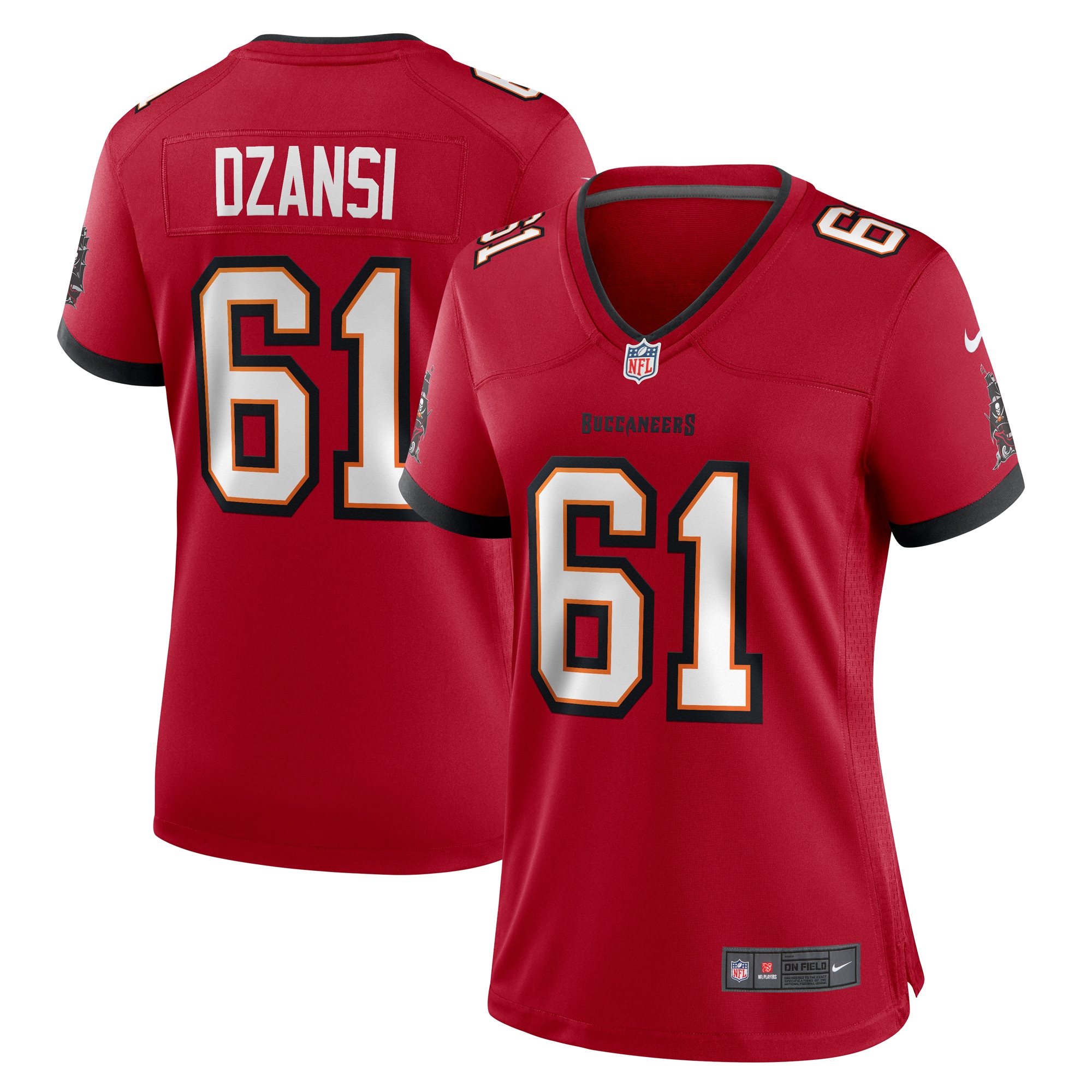 Women's Tampa Bay Buccaneers Silas Dzansi Red Game Jersey JS3280 Saliibo