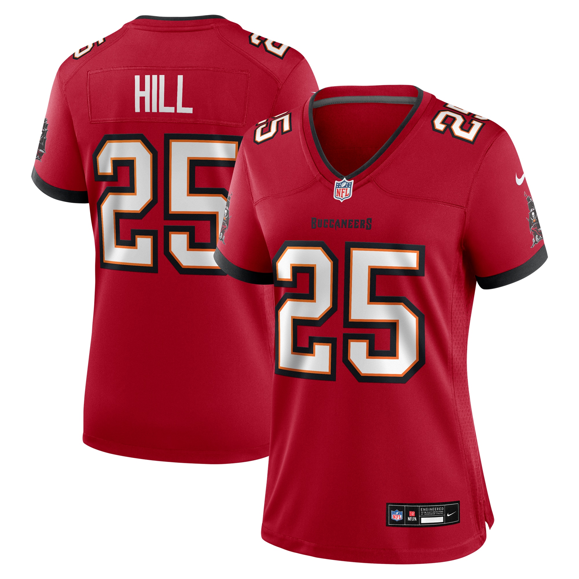 Women's Tampa Bay Buccaneers Troy Hill Red Game Jersey JS6797 Saliibo